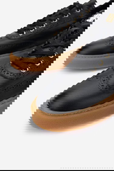 Valmenti Erkek Hakiki Deri Siyah Sneakers & Spor Ayakkabı
