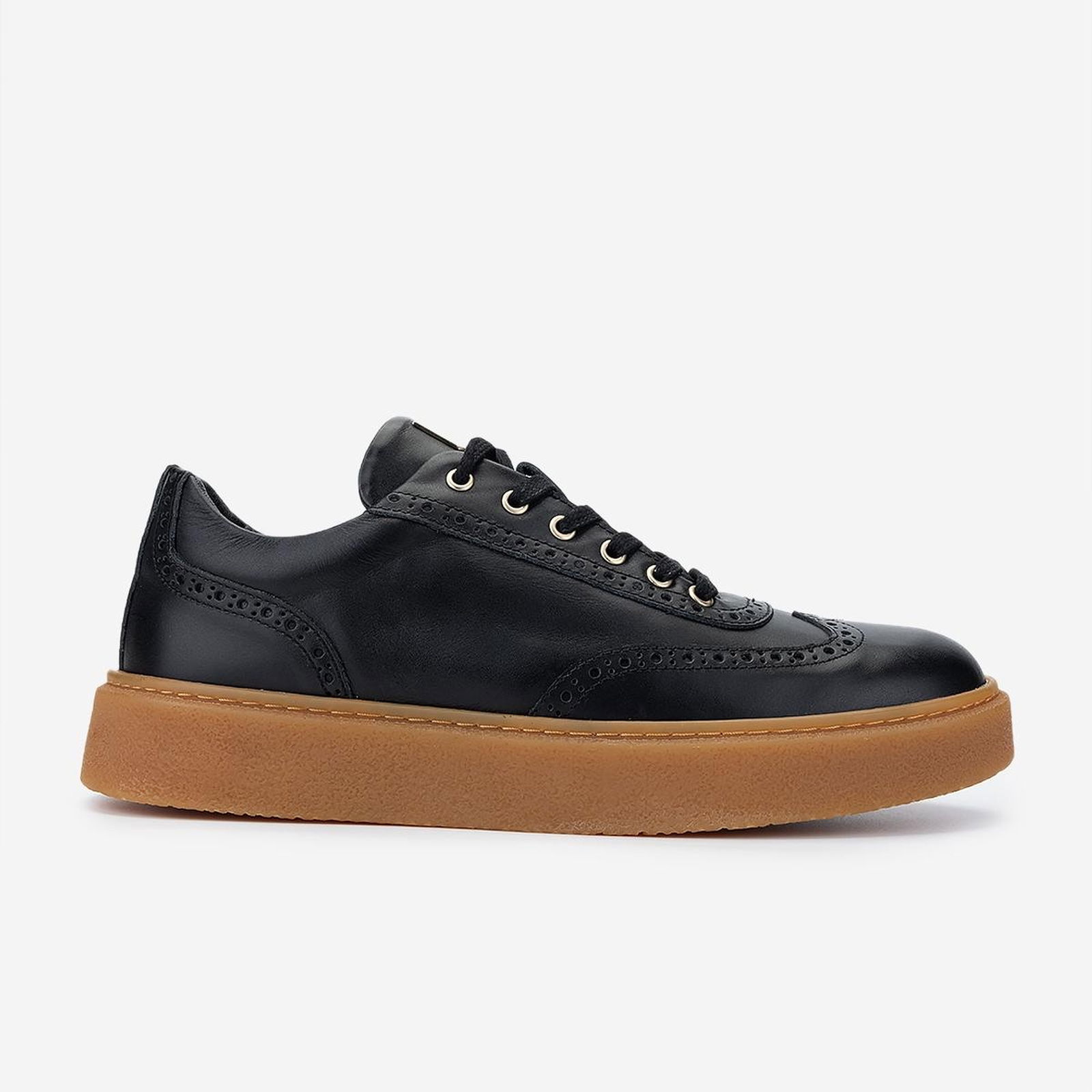 Valmenti Erkek Hakiki Deri Siyah Sneakers & Spor Ayakkabı