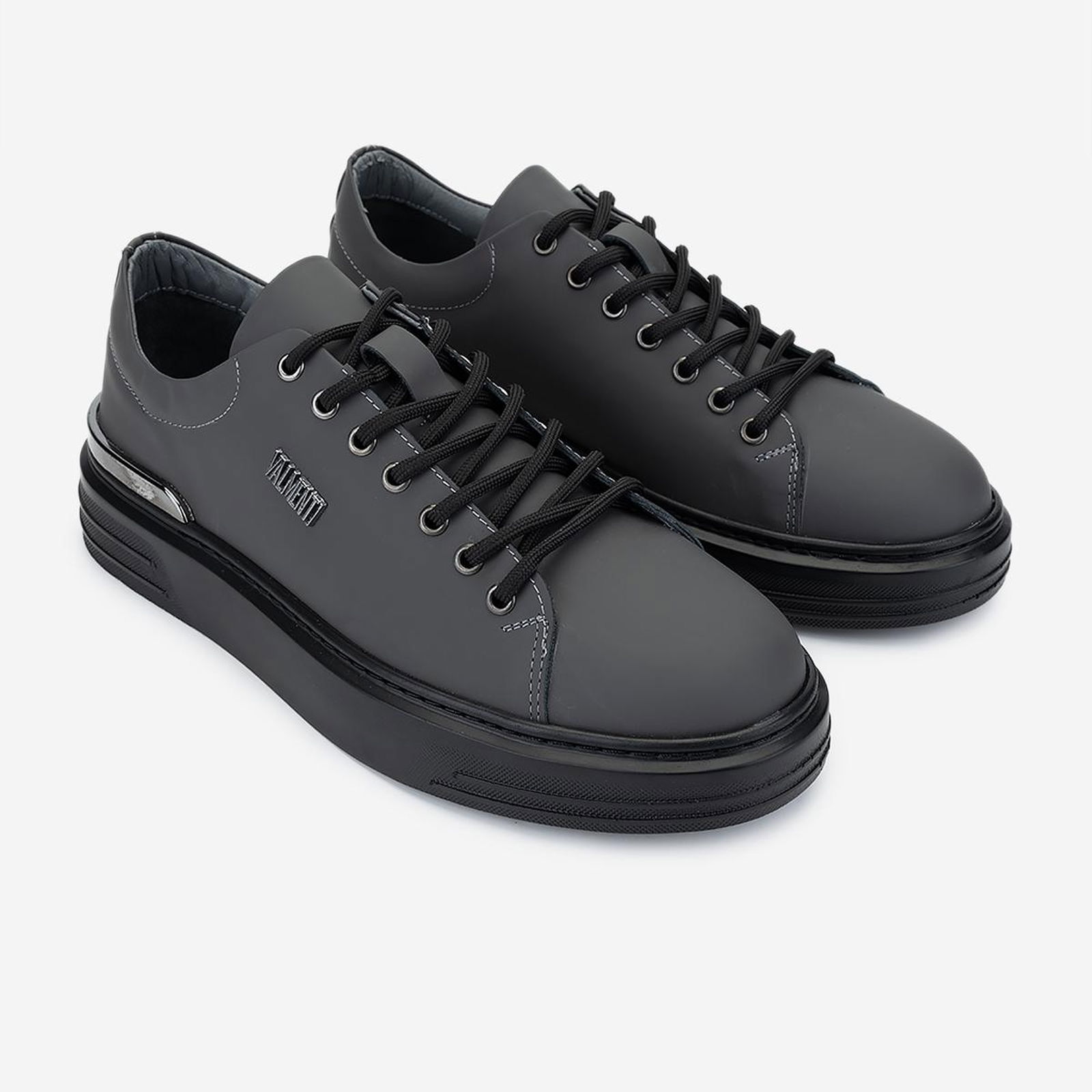 Valmenti Erkek Hakiki Deri Gri Sneakers & Spor Ayakkabı