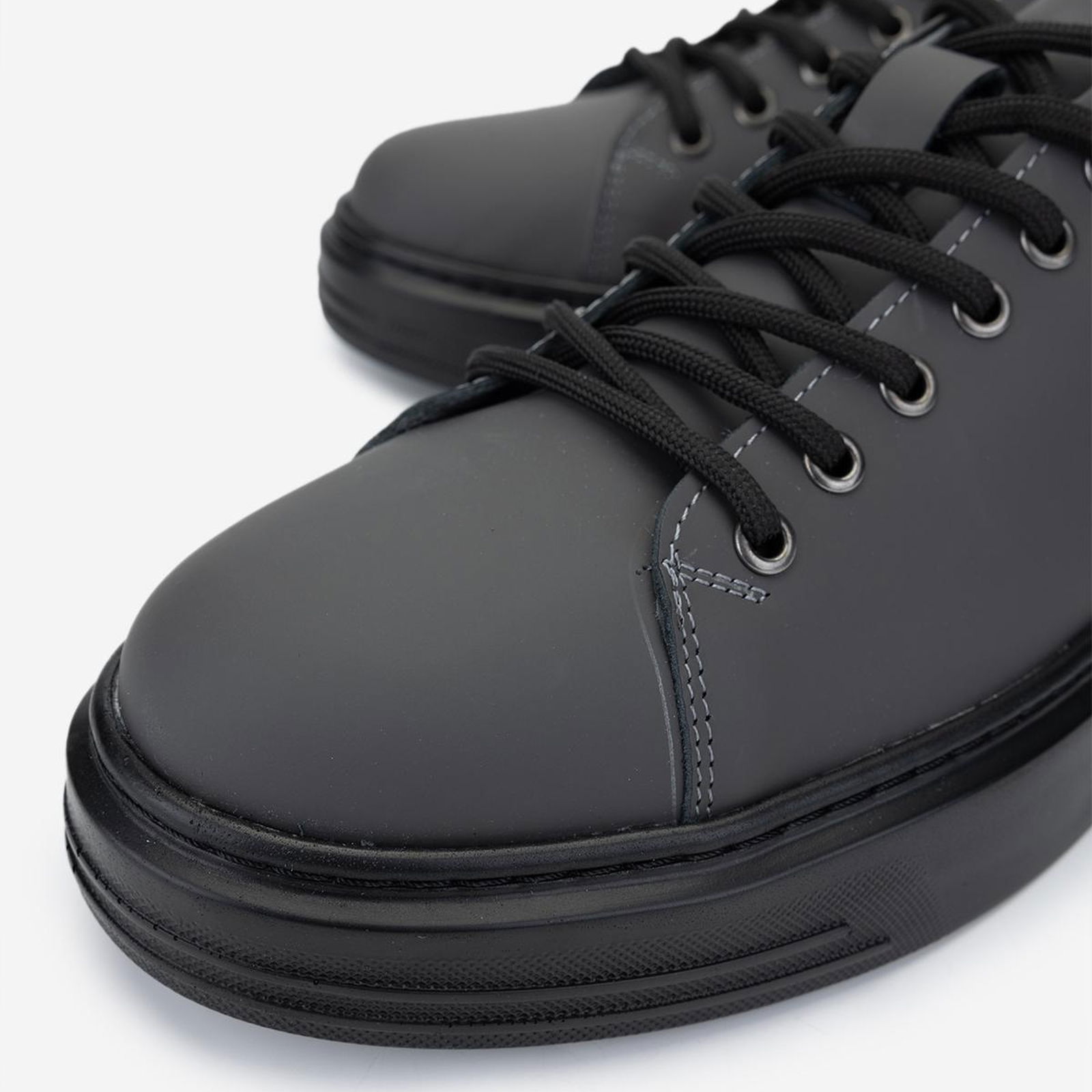 Valmenti Erkek Hakiki Deri Gri Sneakers & Spor Ayakkabı