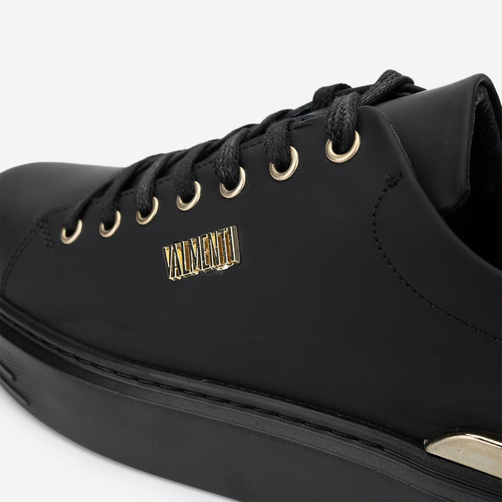 Valmenti Erkek Hakiki Deri Siyah Sneakers & Spor Ayakkabı
