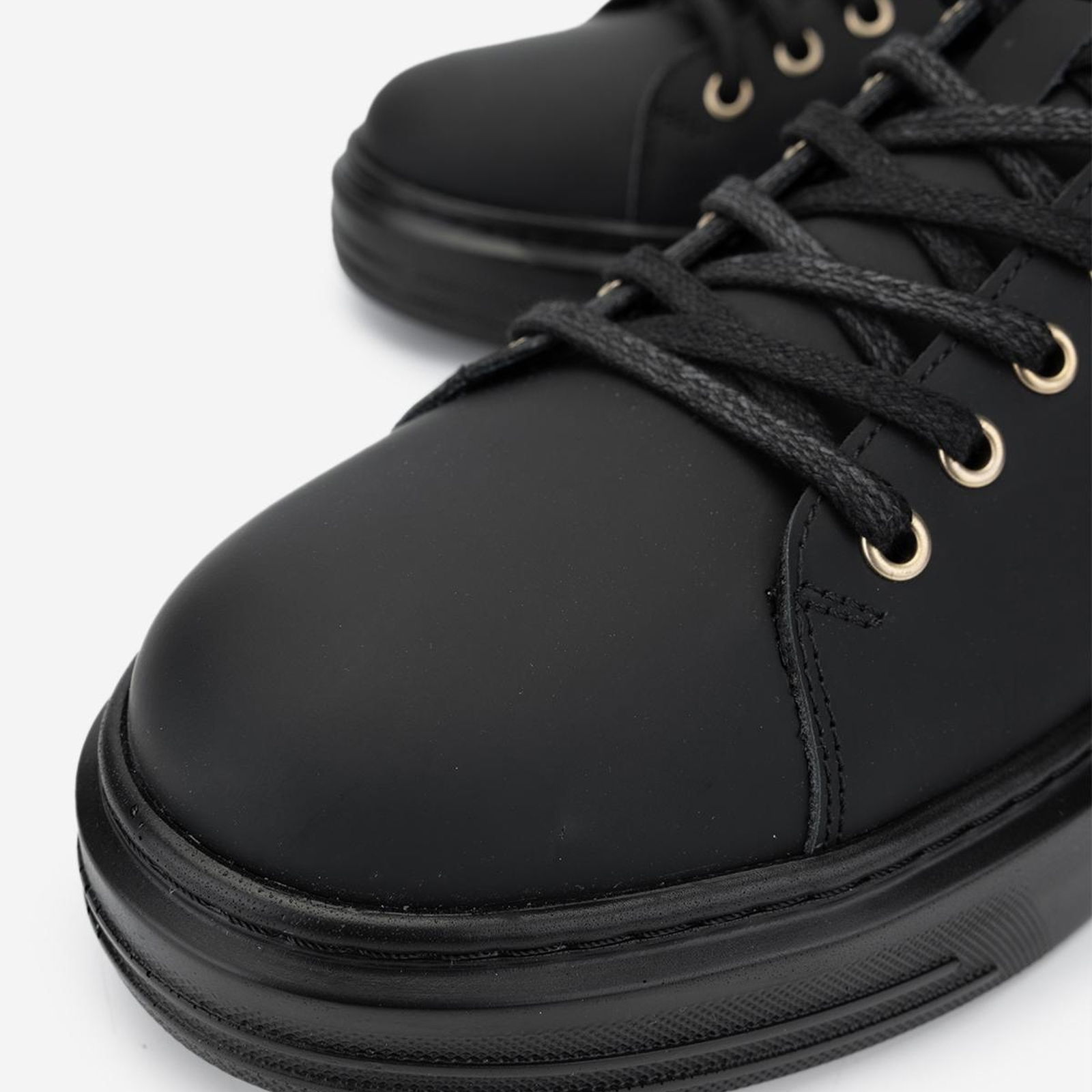 Valmenti Erkek Hakiki Deri Siyah Sneakers & Spor Ayakkabı