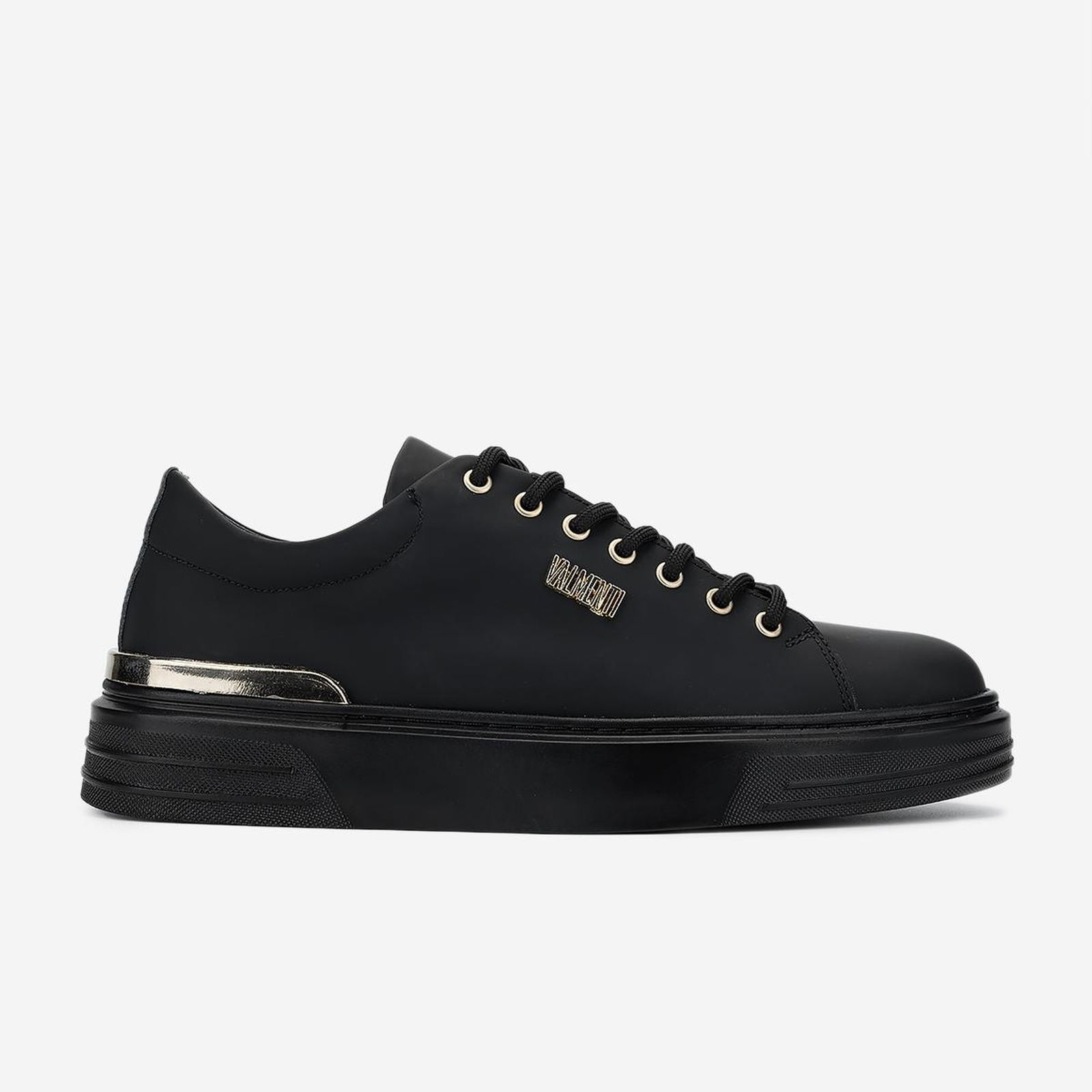 Valmenti Erkek Hakiki Deri Siyah Sneakers & Spor Ayakkabı