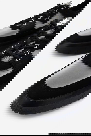  Valmenti Erkek Hakiki Deri Siyah Sneakers & Spor Ayakkabı