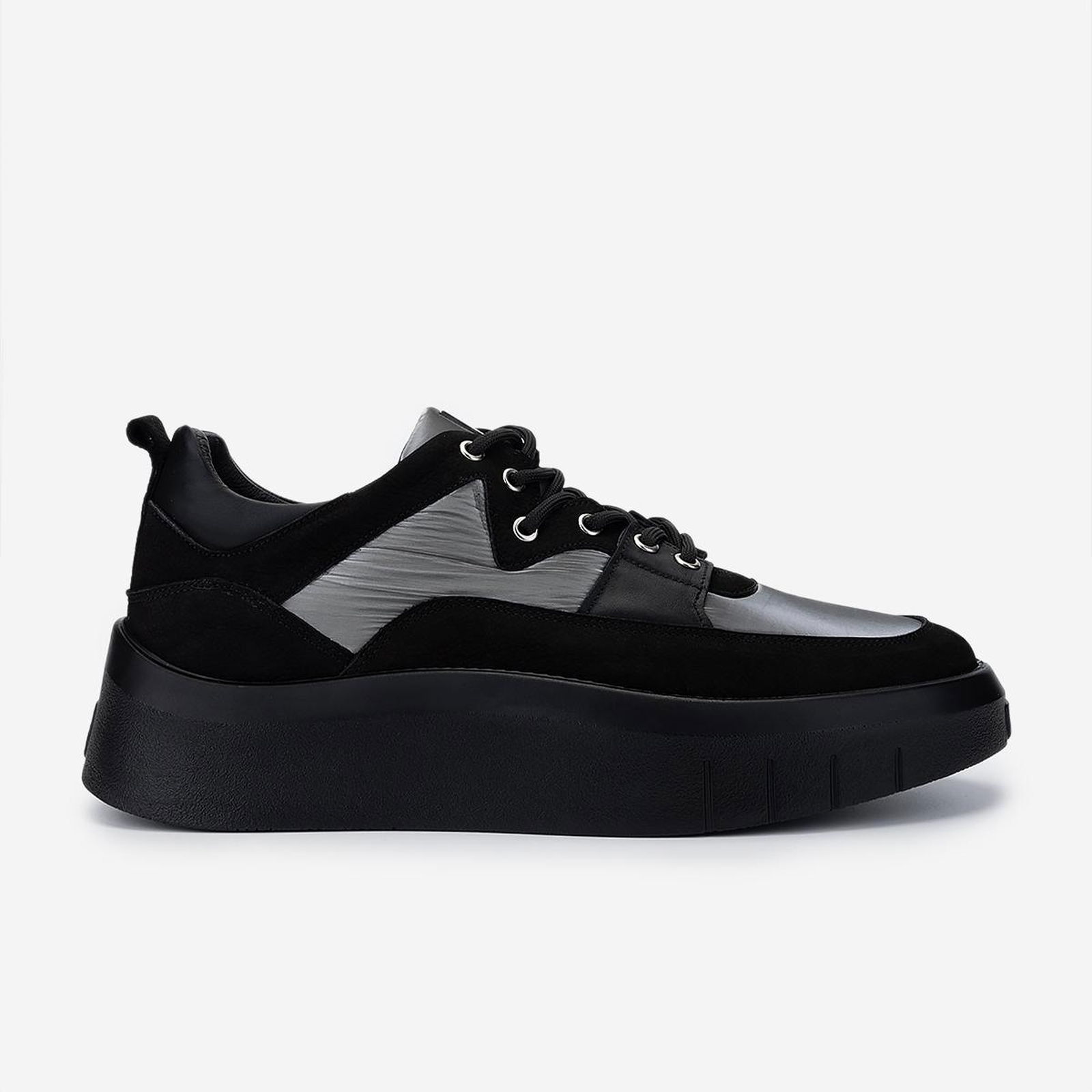 Valmenti Erkek Hakiki Deri Siyah Sneakers & Spor Ayakkabı
