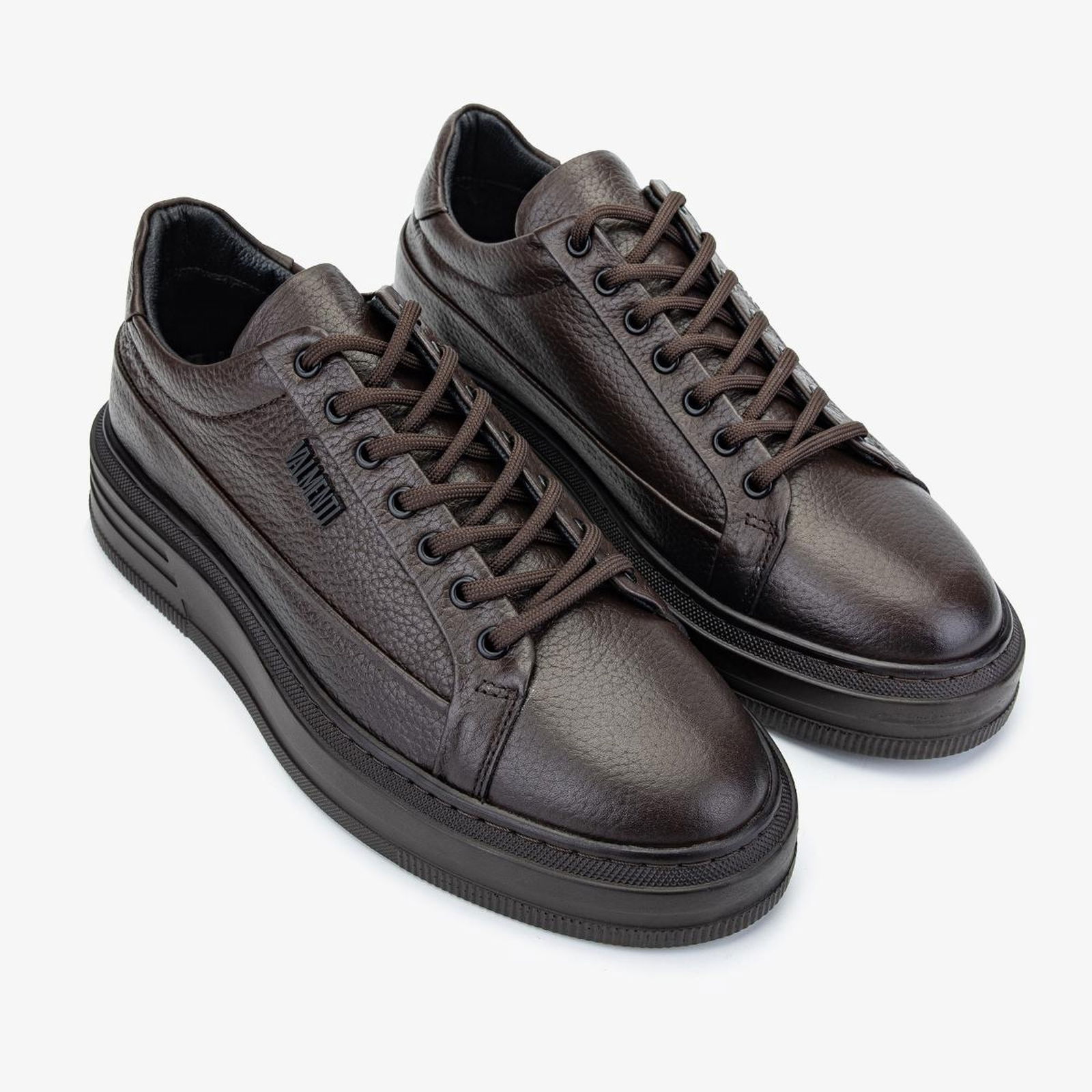 Valmenti Erkek Hakiki Deri Kahverengi Sneakers & Spor Ayakkabı