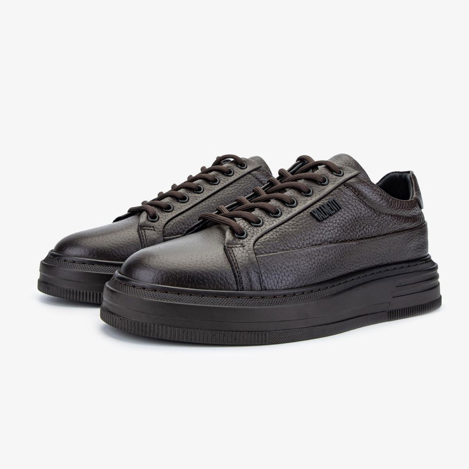 Valmenti Erkek Hakiki Deri Kahverengi Sneakers & Spor Ayakkabı