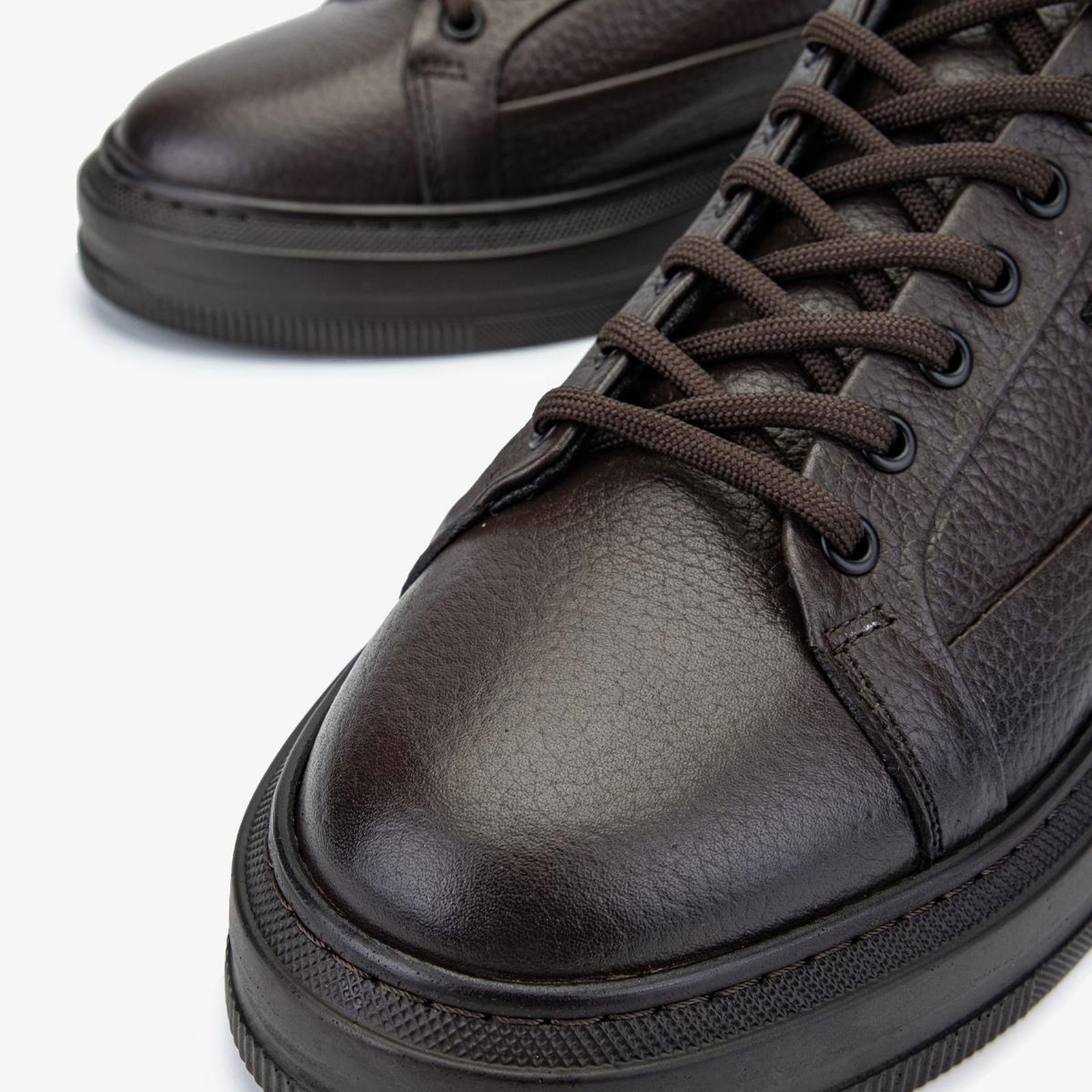 Valmenti Erkek Hakiki Deri Kahverengi Sneakers & Spor Ayakkabı