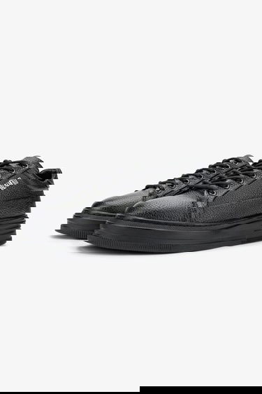  Valmenti Erkek Hakiki Deri Siyah Floter Sneakers & Spor Ayakkabı