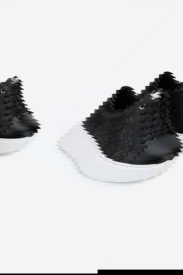  Valmenti Erkek Hakiki Deri Siyah Deri Sneakers & Spor Ayakkabı