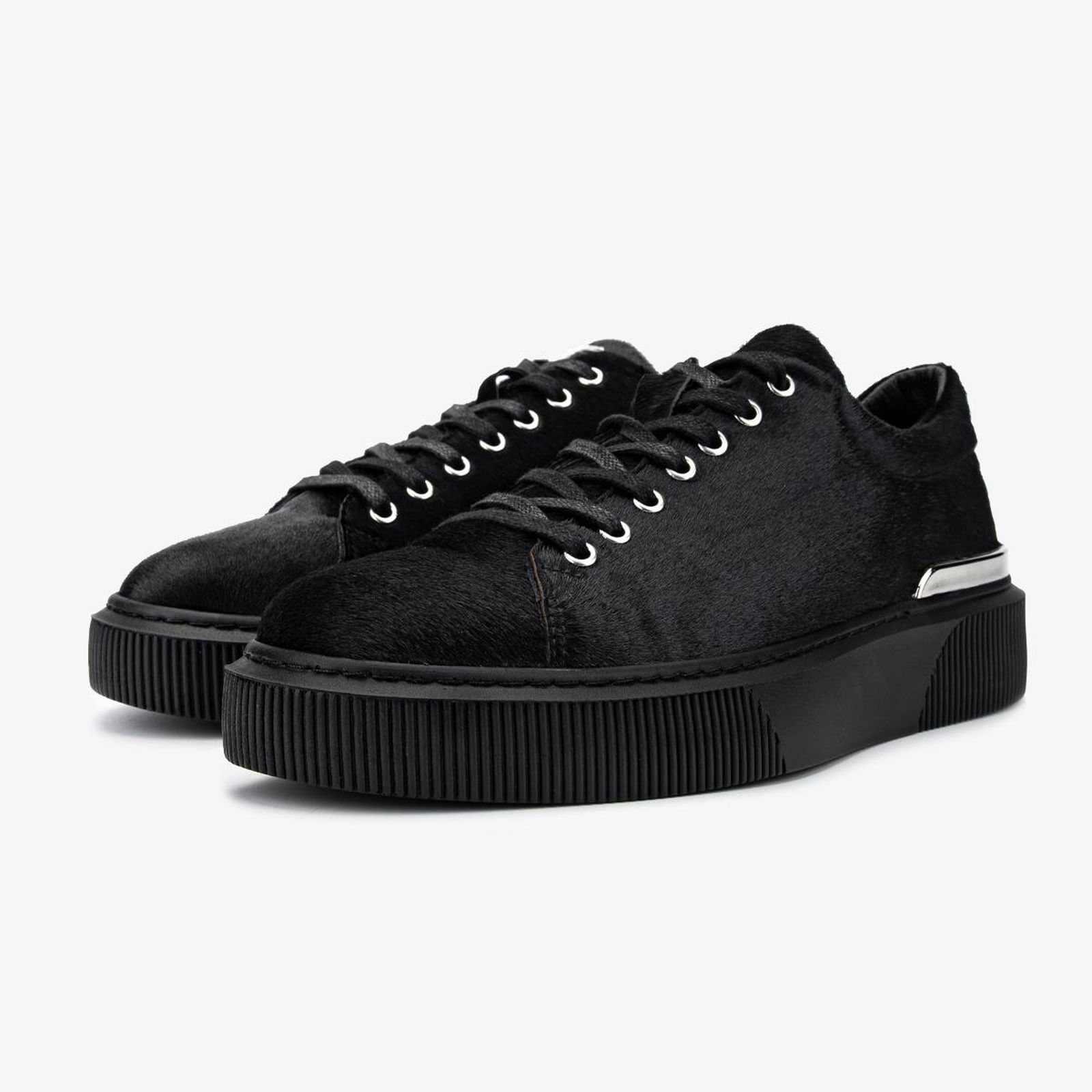 Valmenti Erkek Hakiki Deri Siyah Sneakers & Spor Ayakkabı