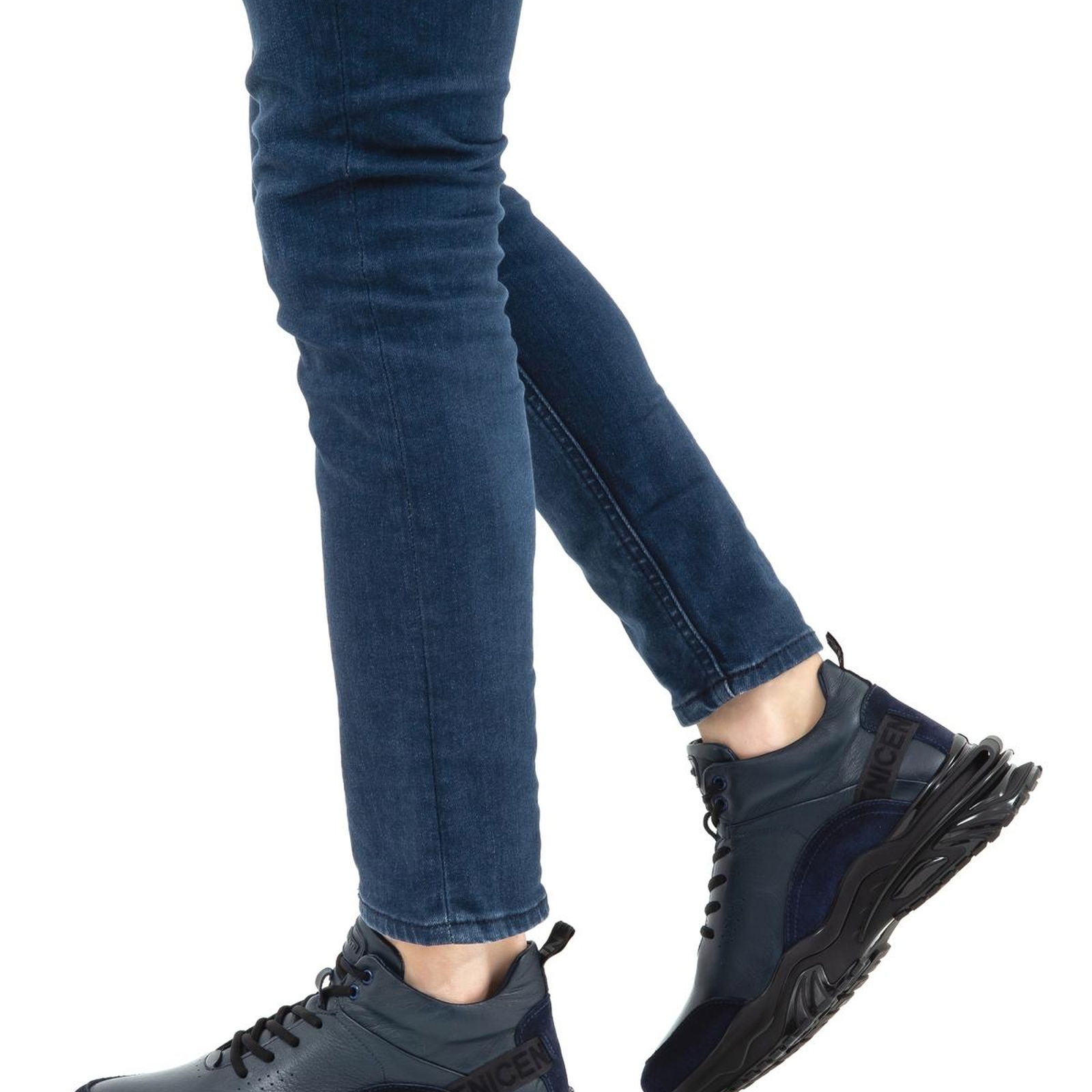Valmenti Tosea Erkek Lacivert Hakiki Deri Sneakers & Spor Ayakkabı