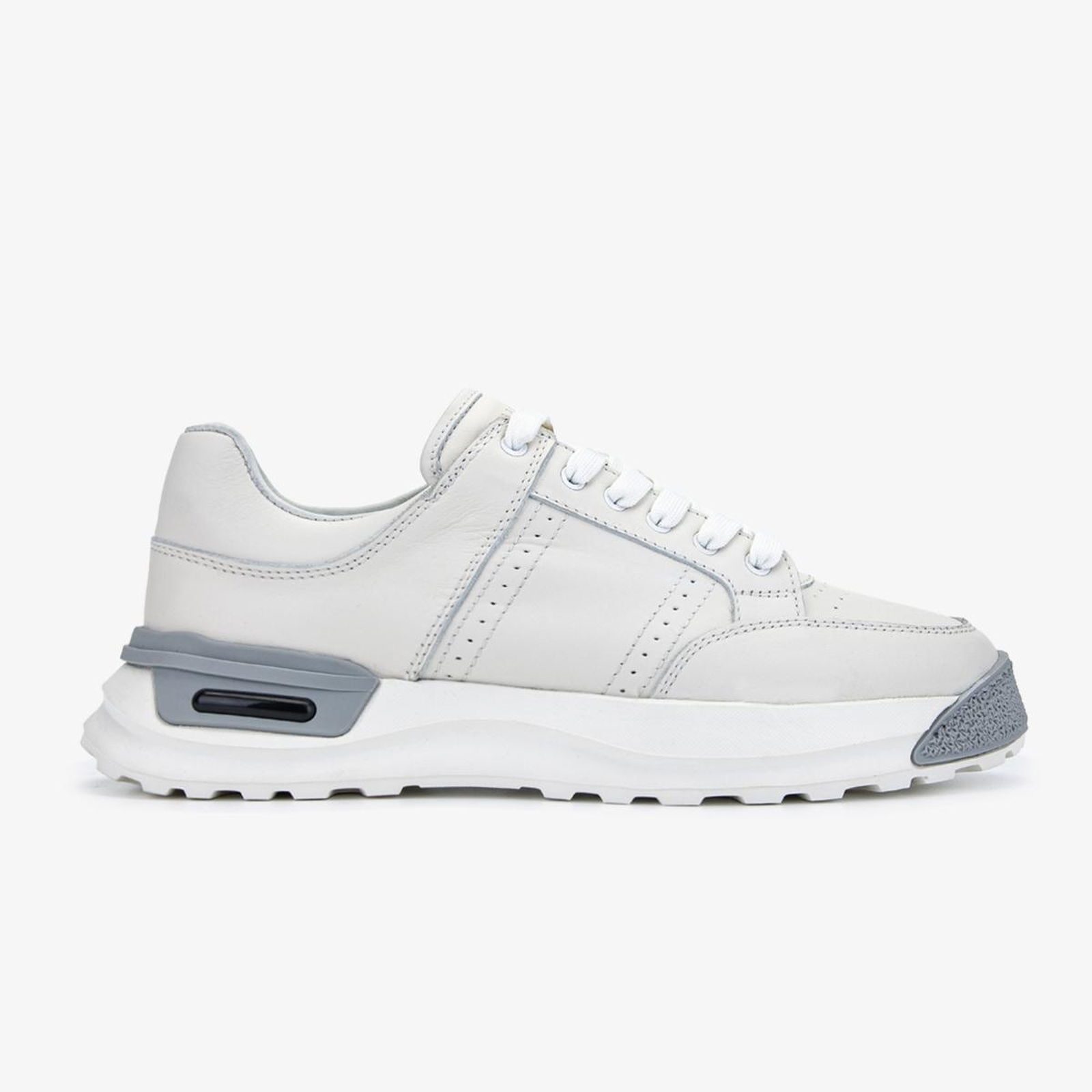 Valmenti Sneak Erkek Beyaz Hakiki Deri Sneakers & Spor Ayakkabı