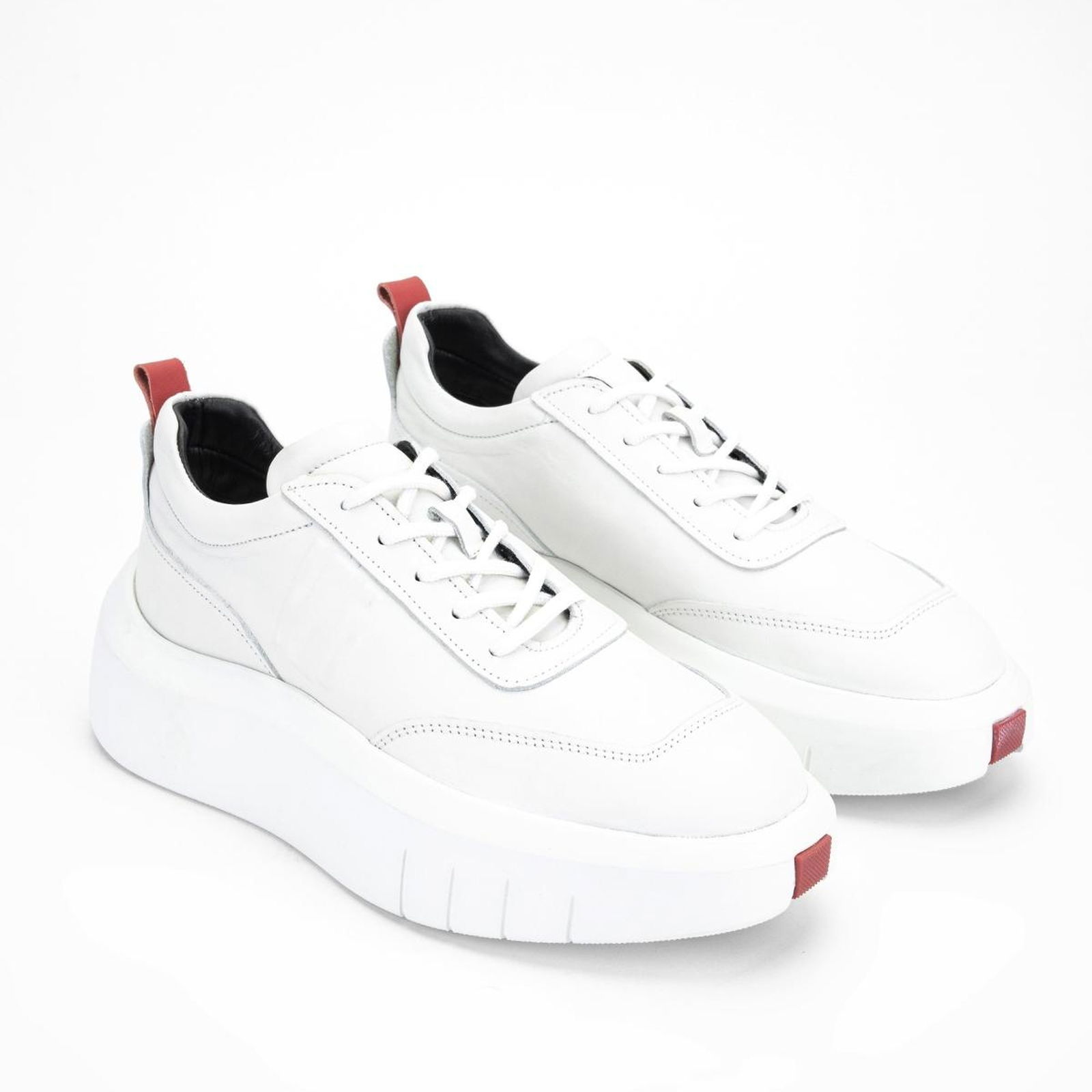 Valmenti Carla Erkek Beyaz Hakiki Deri Sneakers & Spor Ayakkabı