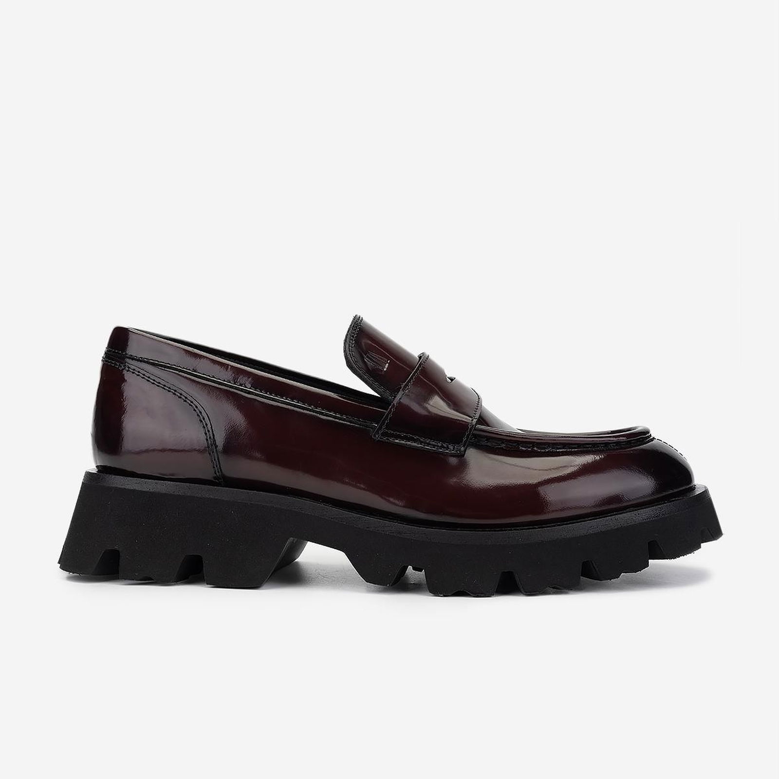 Valmenti Erkek Hakiki Deri Bordo Loafer Ayakkabı