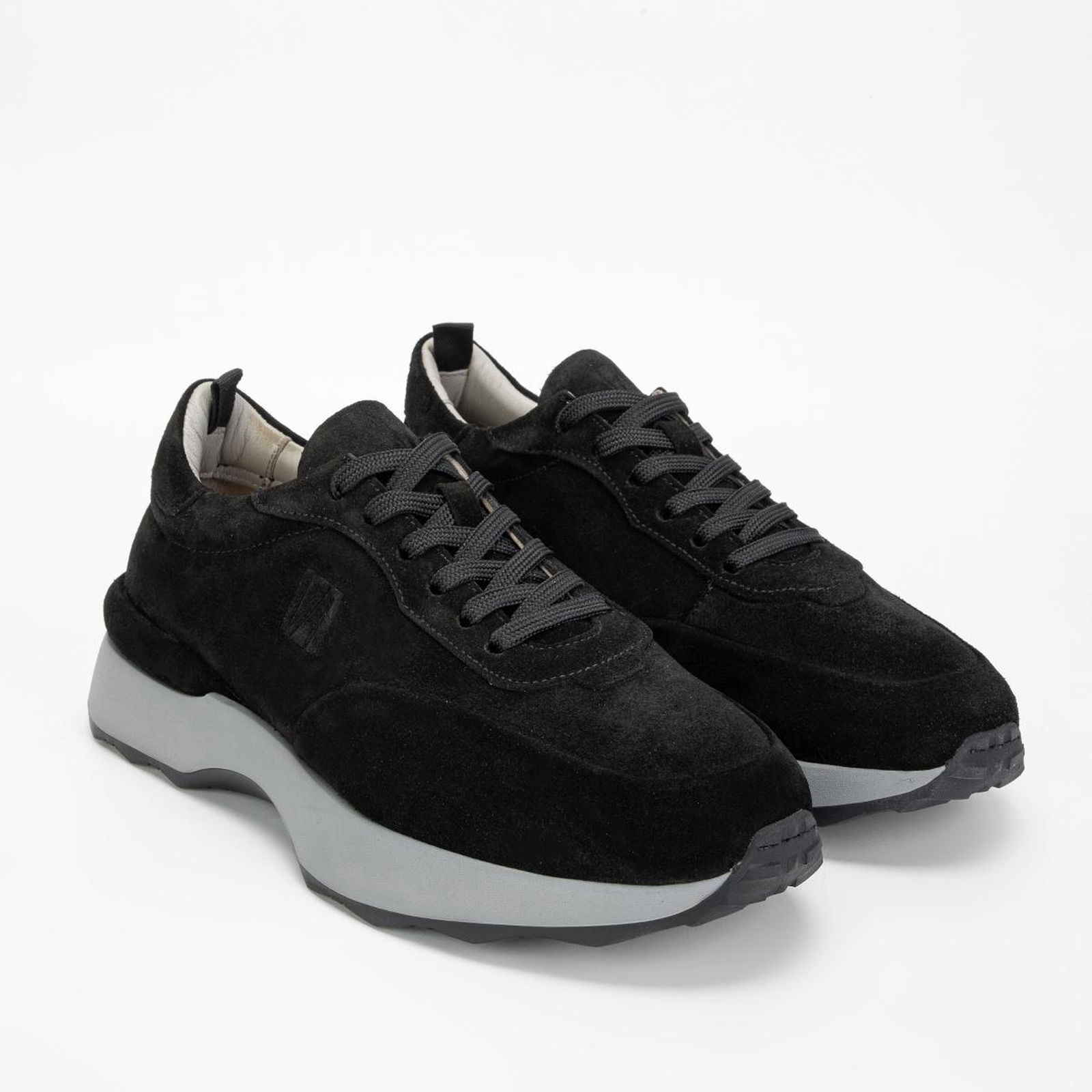 Valmenti Erkek Siyah Süet Hakiki Deri Sneakers & Spor Ayakkabı