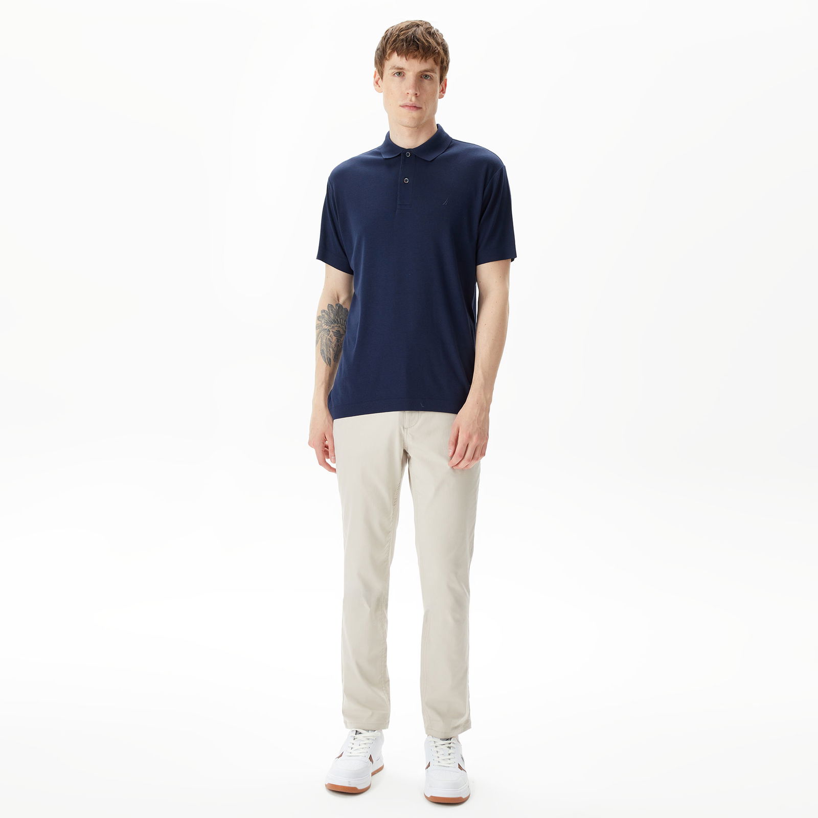 Nautica Erkek Beyaz Slim Fit Pantolon