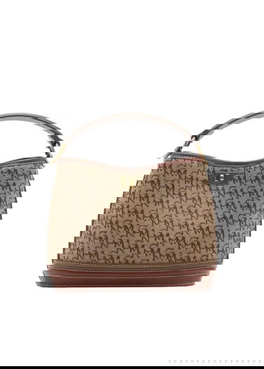  Mango Kadın Logo Desenli Mini Shopper Çanta Kahverengi