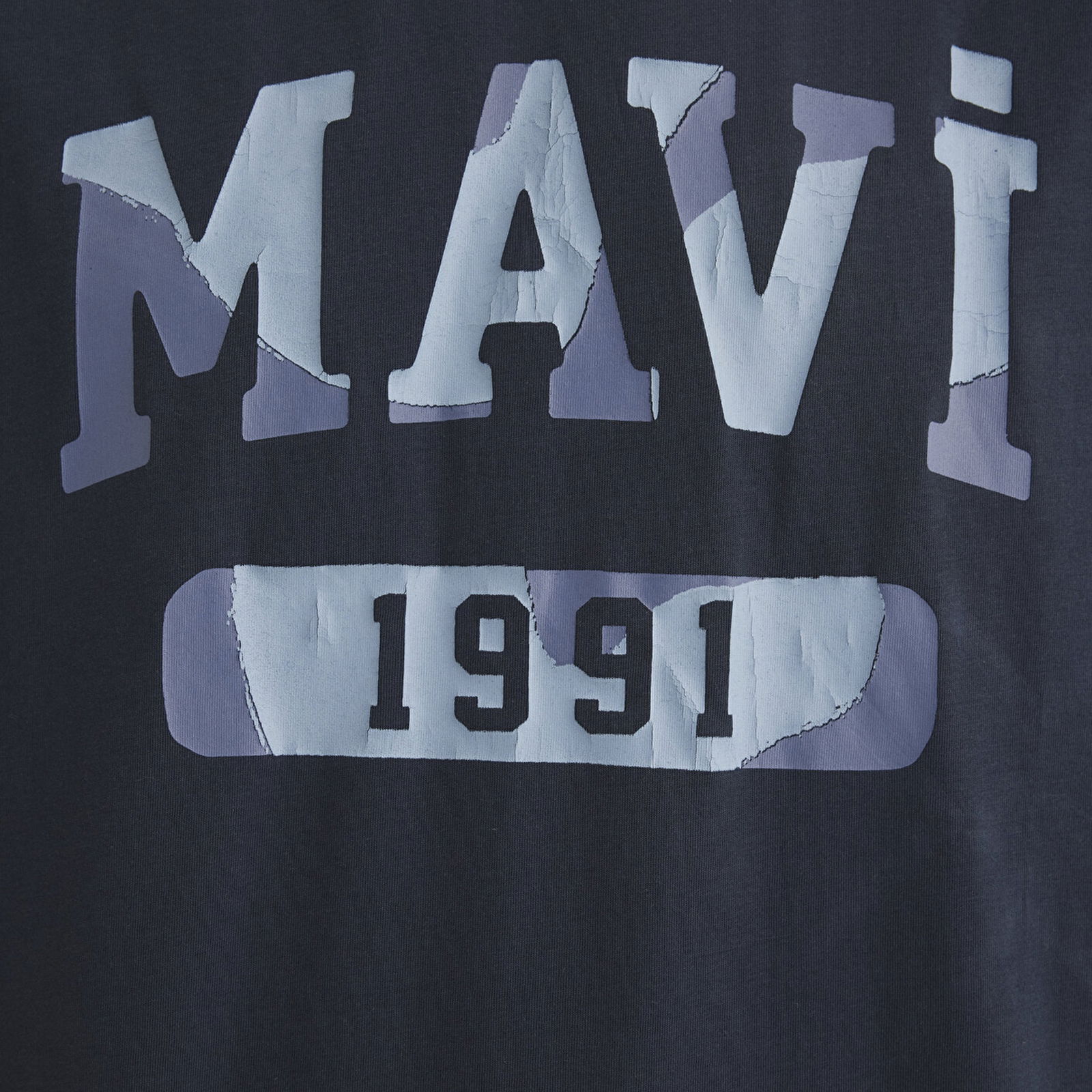 Mavi Mavi 1991 Baskılı Lacivert Tişört Loose Fit / Bol Rahat Kesim 0612573-70490