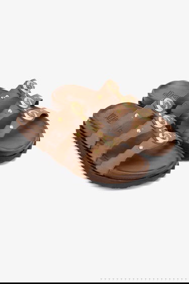  Valmenti Luna Kadın Kahverengi Hakiki Deri Terlik