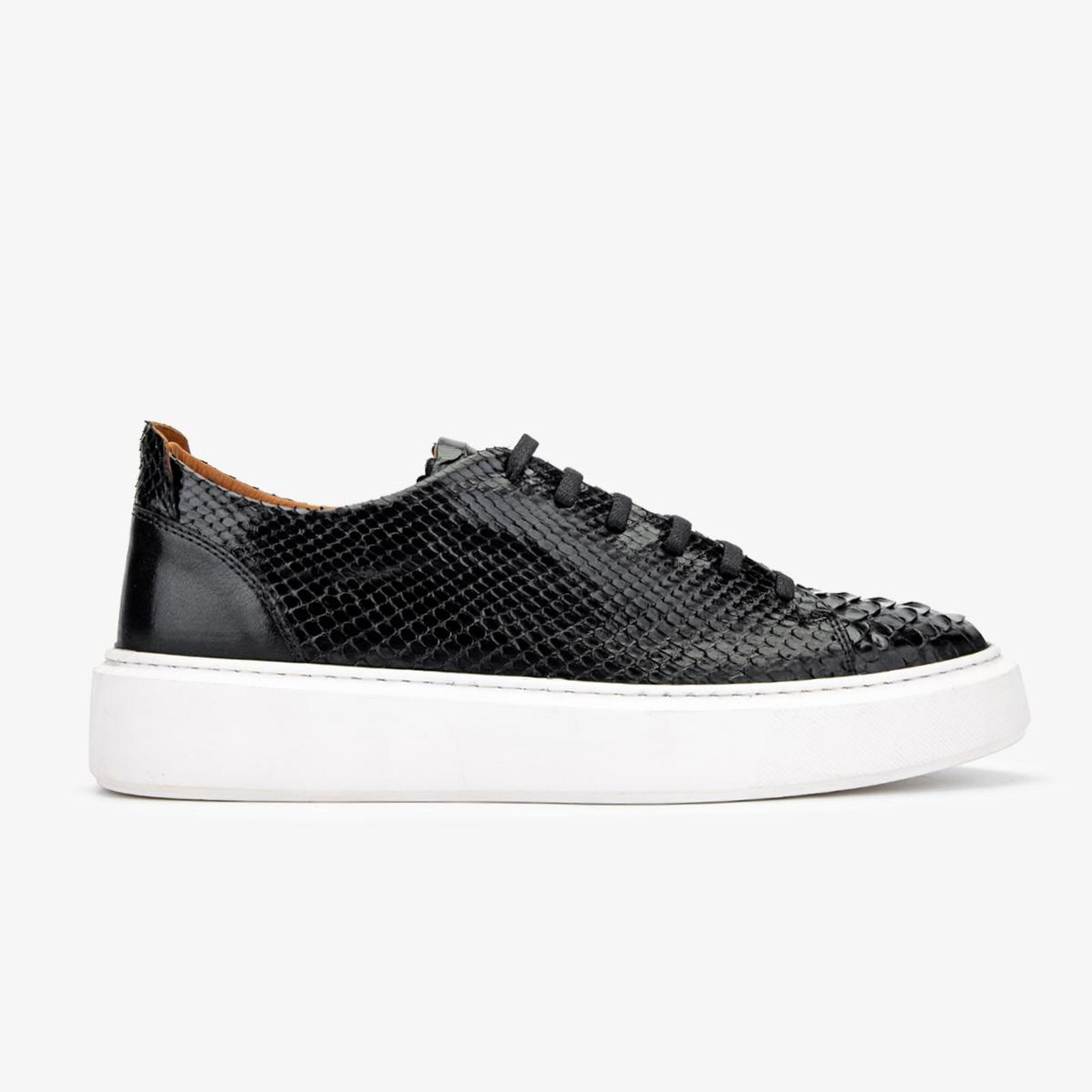 Valmenti Erkek Hakiki Deri Siyah Sneakers & Spor Ayakkabı