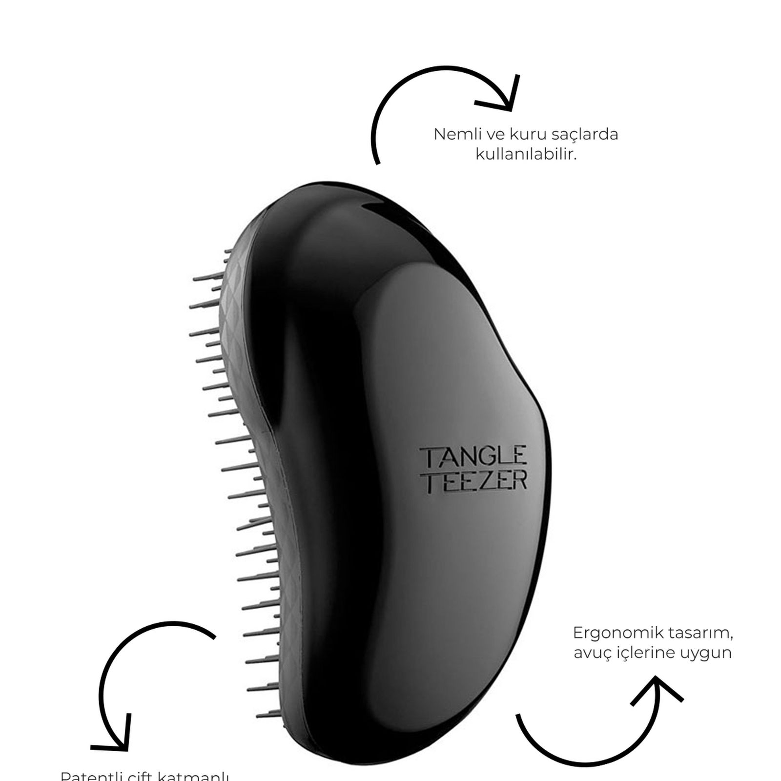 Tangle Teezer The Original Panther Black Saç Fırçası