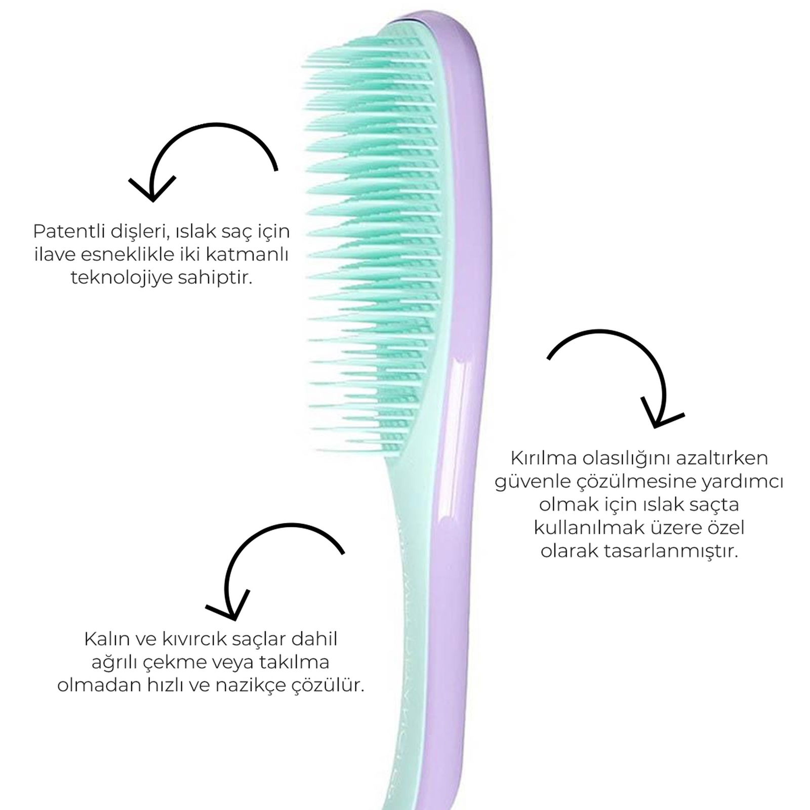 Tangle Teezer The Ultimate Detangler Regular Lilac & Mint Saç Fırçası