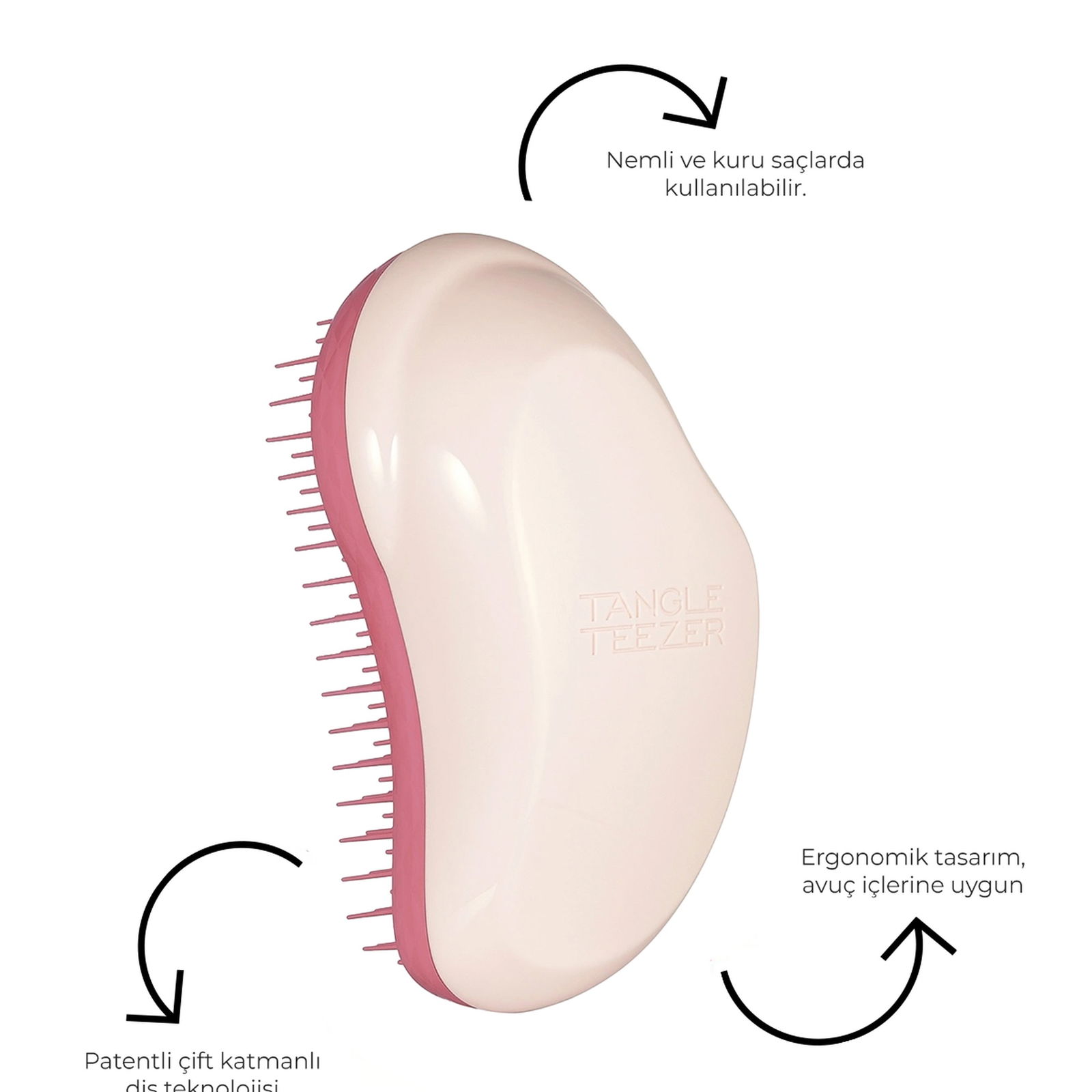 Tangle Teezer The Original Fine & Fragile Pink Coral Saç Fırçası