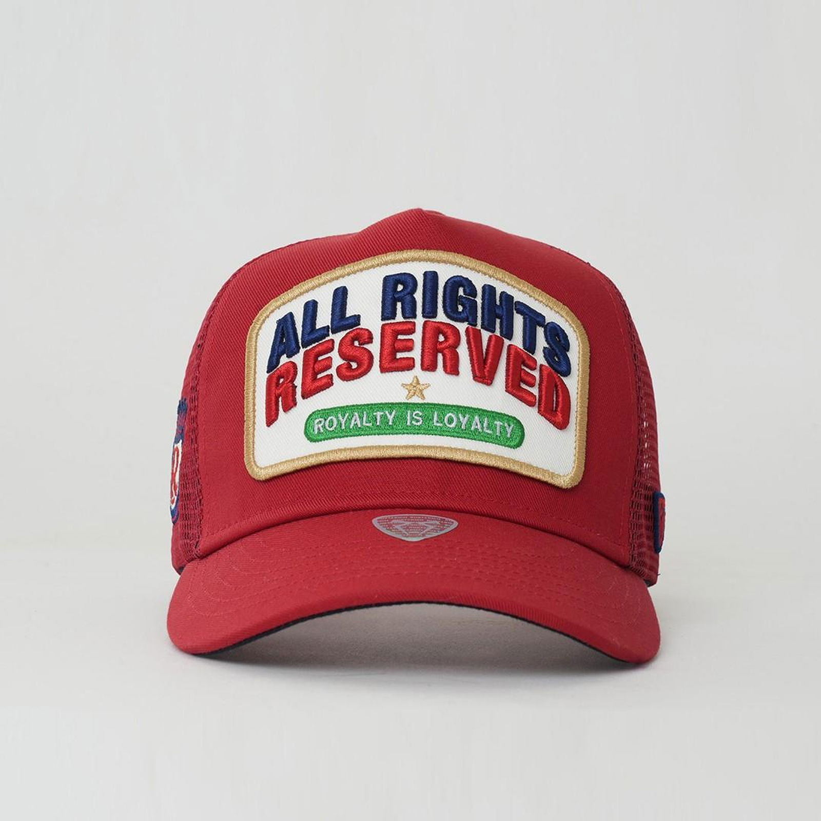 RustandRich Kadın Erkek Kırmızı Trucker Şapka-Urban Collection-All Right Reserved