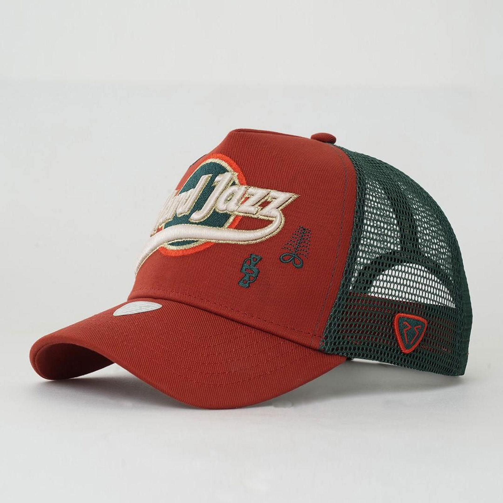 RustandRich Kadın Erkek Kiremit Trucker Şapka-Hard Collection-Hard Jazz