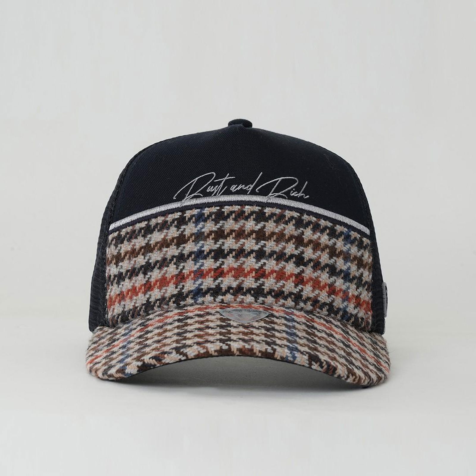 RustandRich Kadın Erkek Lacivert Trucker Şapka-Premium Collection-Royalty