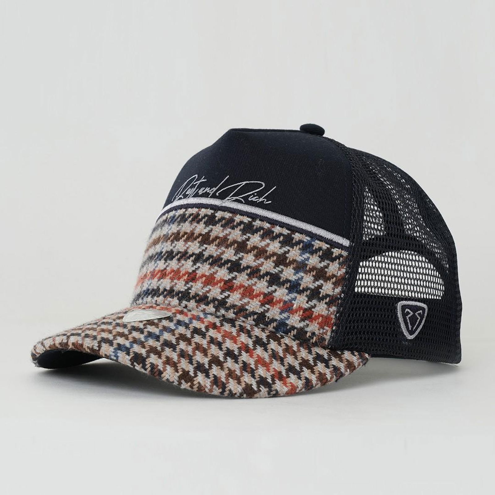 RustandRich Kadın Erkek Lacivert Trucker Şapka-Premium Collection-Royalty