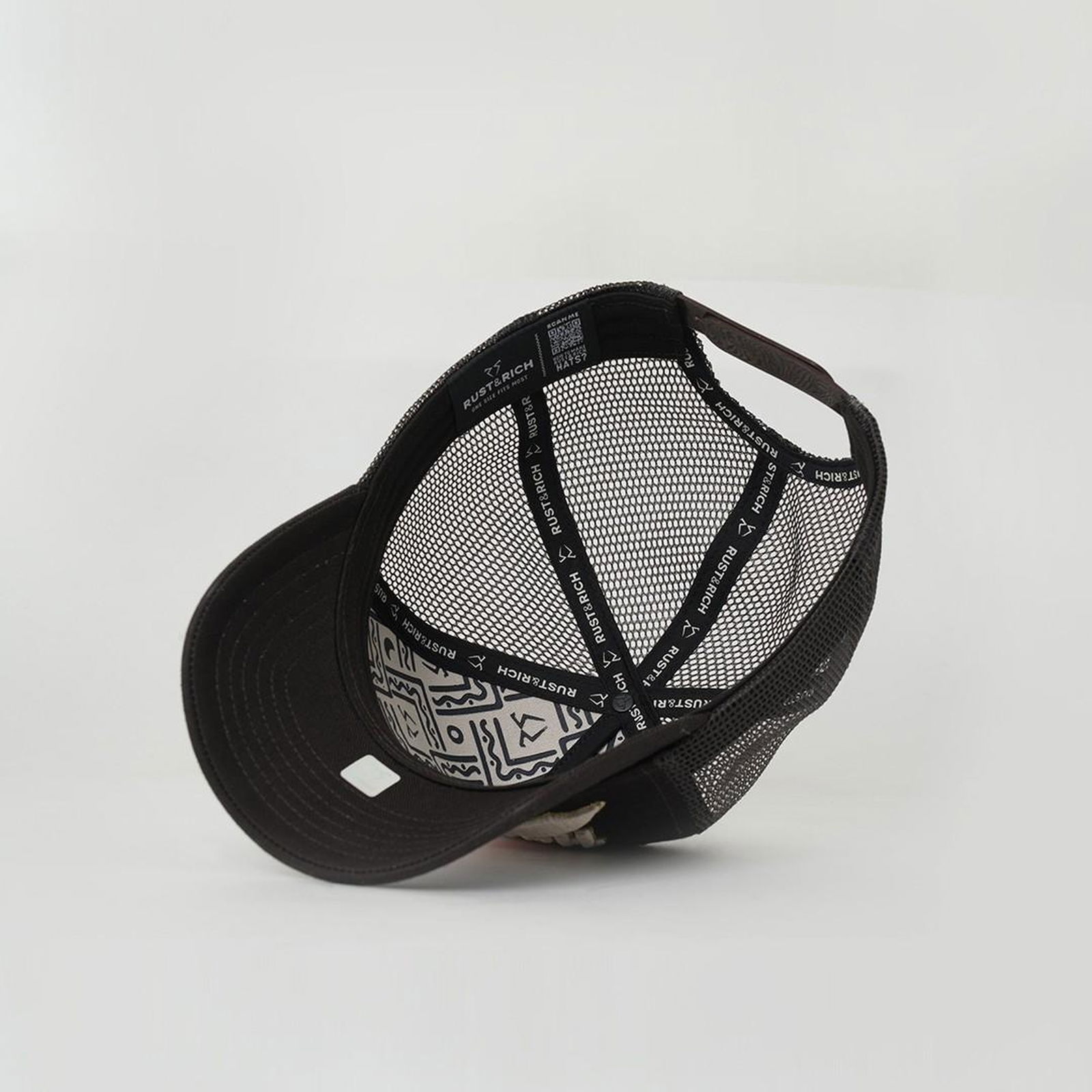 RustandRich Kadın Erkek Kahverengi Trucker Şapka-Hard Collection-Hard Jazz
