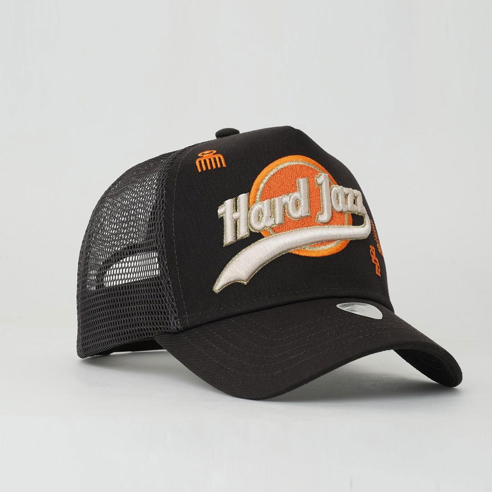 RustandRich Kadın Erkek Kahverengi Trucker Şapka-Hard Collection-Hard Jazz