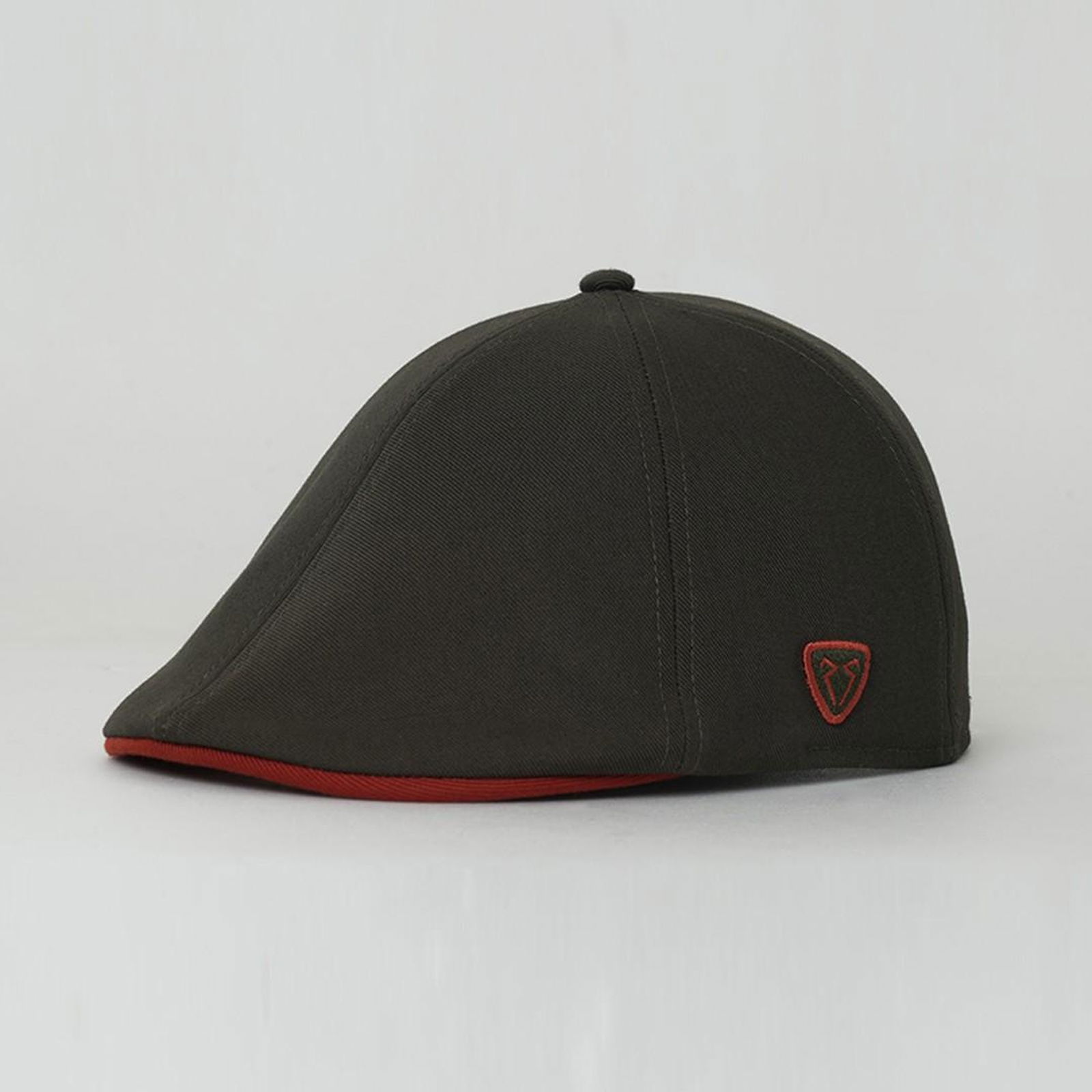 RustandRich Kadın Erkek Haki Casket Şapka-Timeless Collection-Basic