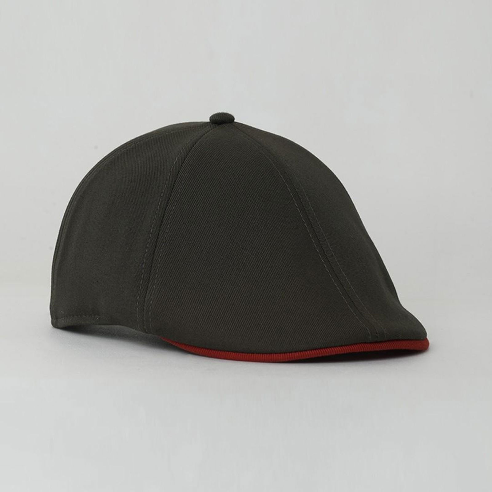 RustandRich Kadın Erkek Haki Casket Şapka-Timeless Collection-Basic