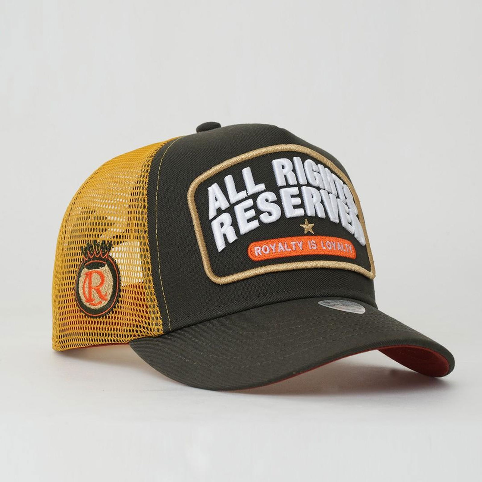 RustandRich Kadın Erkek Haki Trucker Şapka-Urban Collection-All Right Reserved