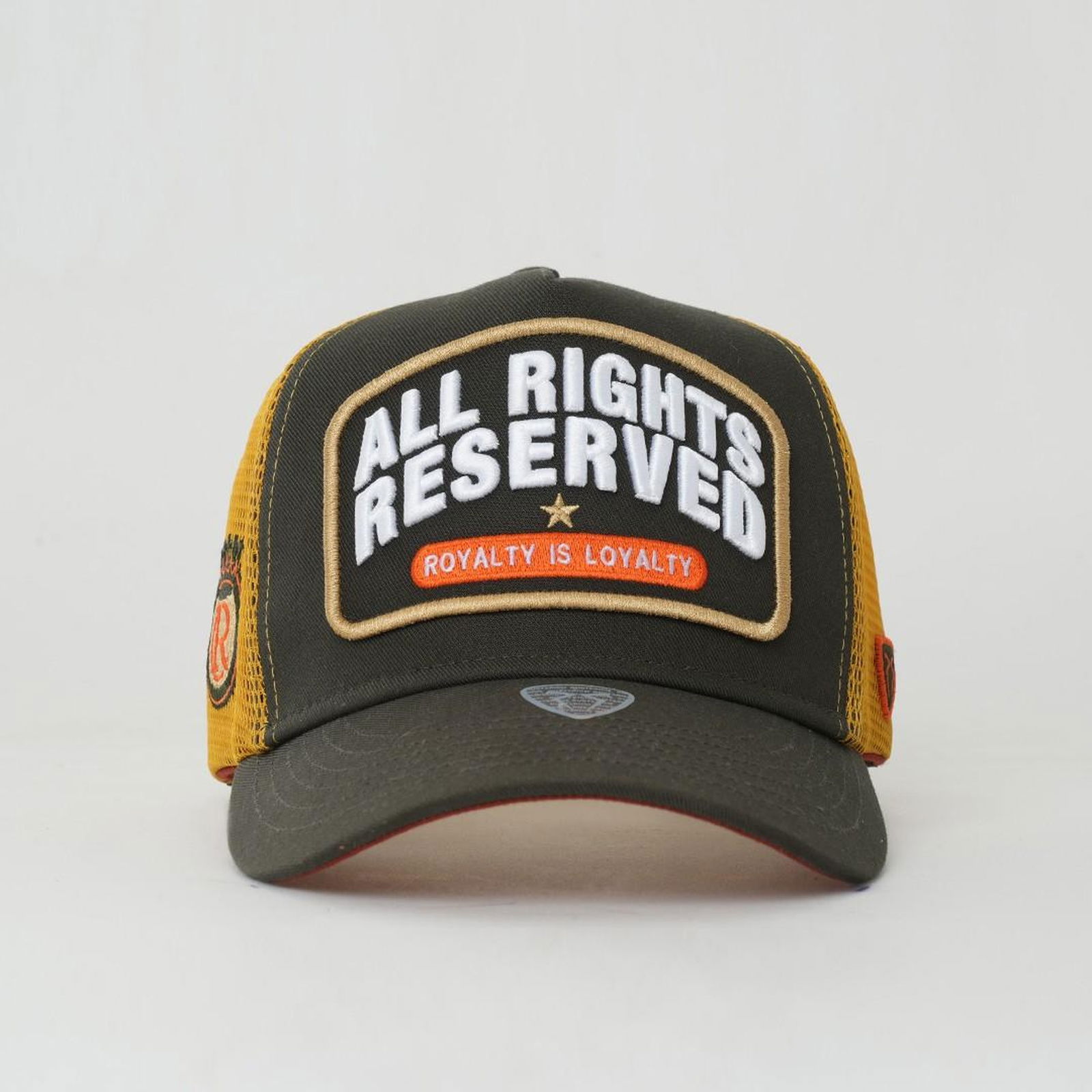 RustandRich Kadın Erkek Haki Trucker Şapka-Urban Collection-All Right Reserved