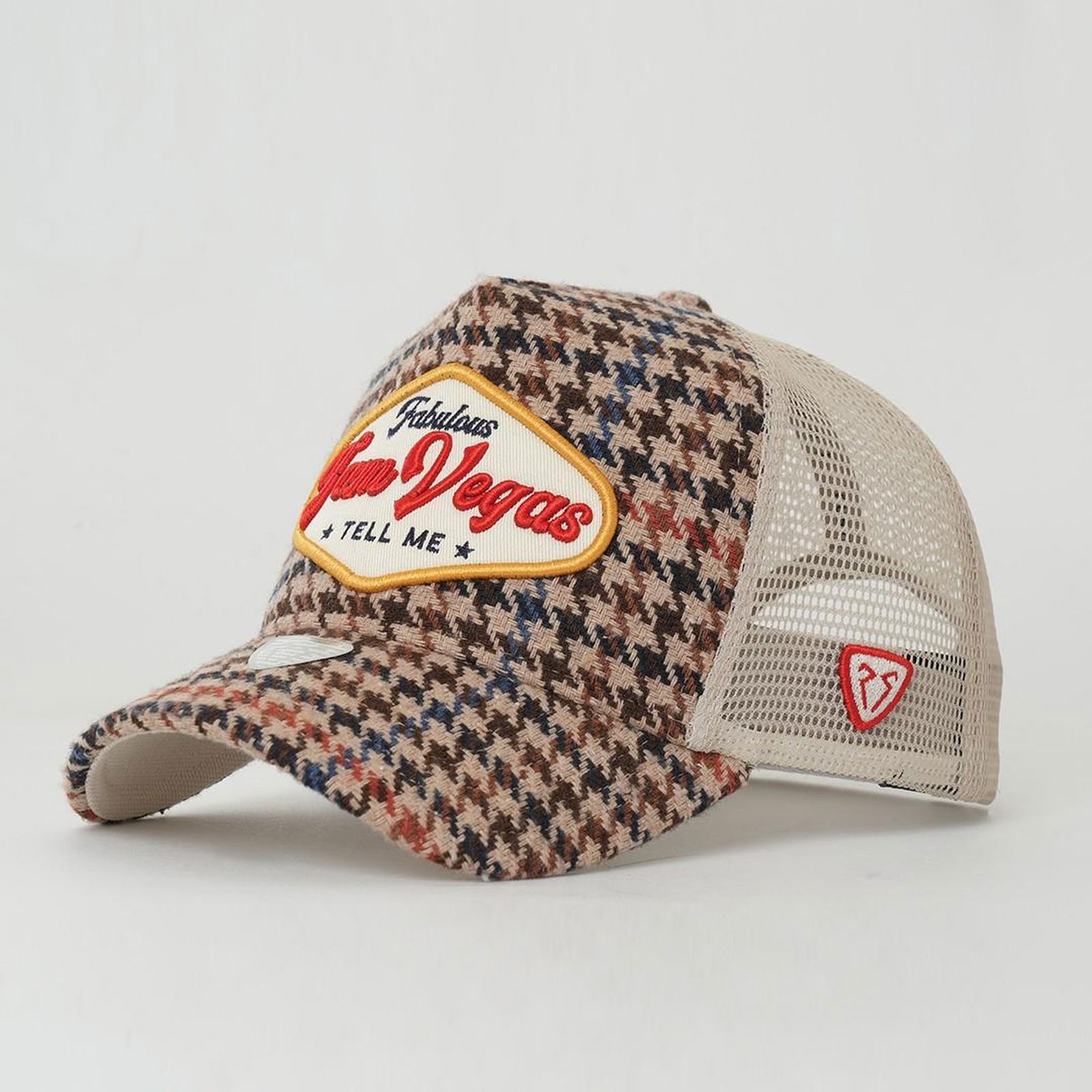 RustandRich Kadın Erkek Bej Trucker Şapka-City's Collection-Vegas