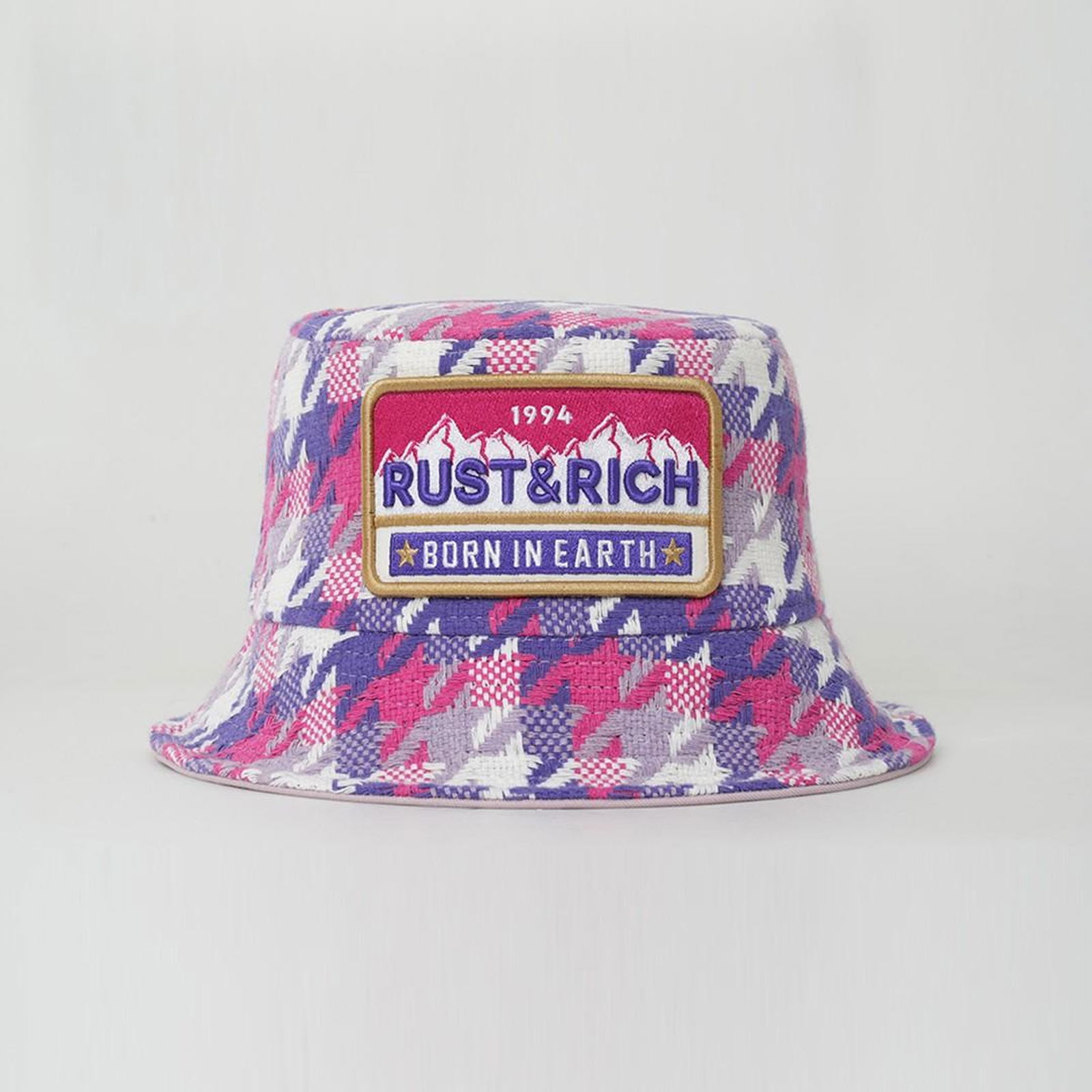 RustandRich Kadın Erkek Pembe Bucket Şapka-Urban Collection-Born In Earth