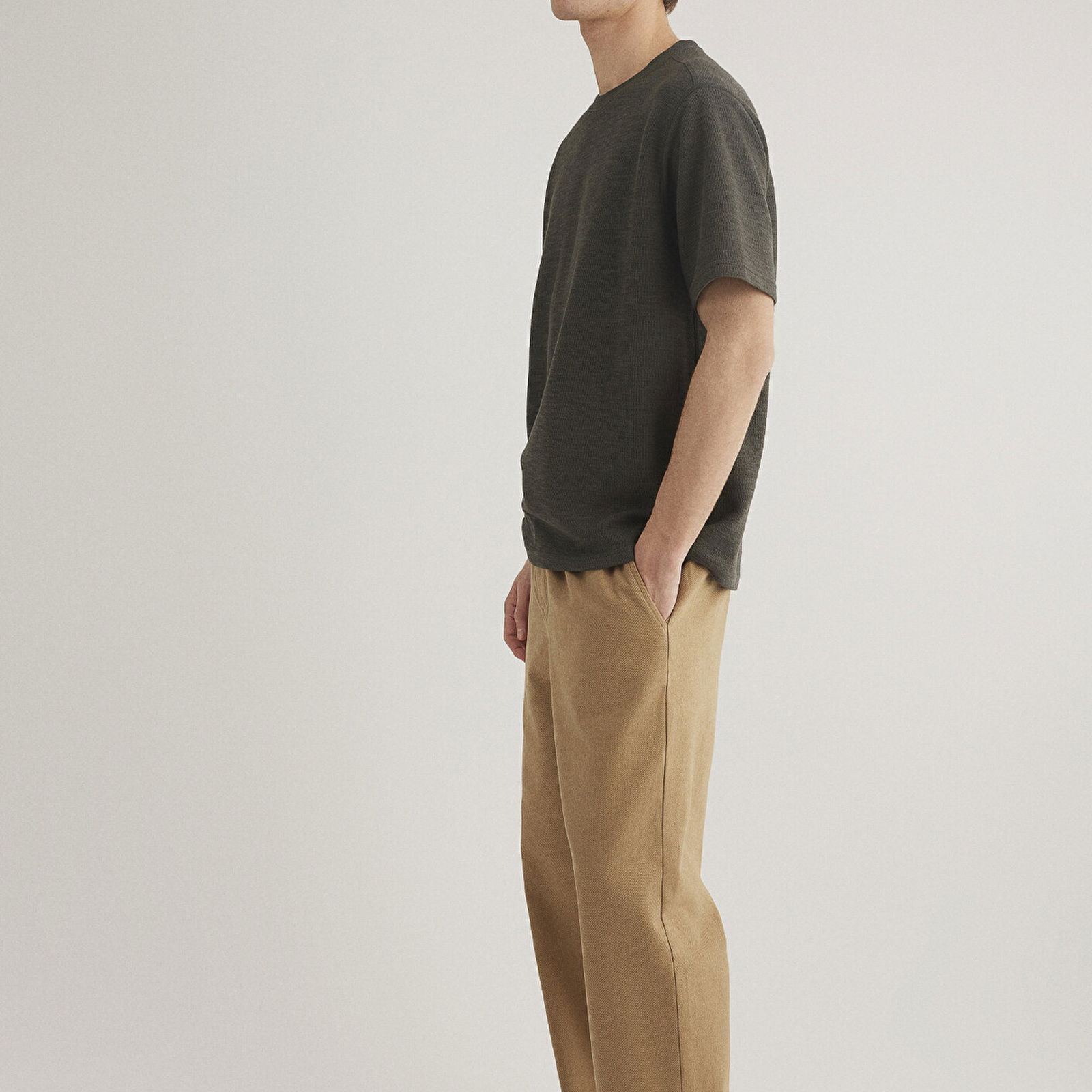 Mavi Haki Tişört Loose Fit / Bol Rahat Kesim 0612726-71587