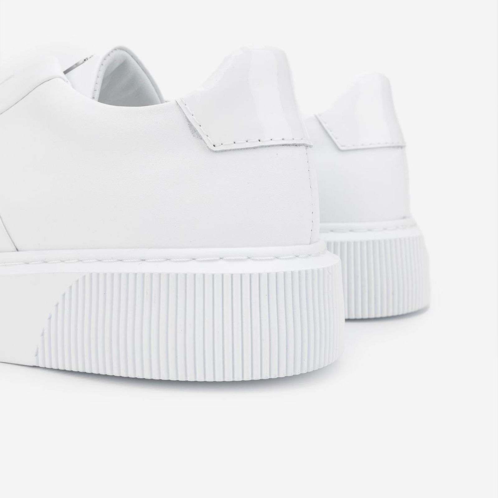 Valmenti Emma Erkek Beyaz Rugan Hakiki Deri Sneakers & Spor Ayakkabı