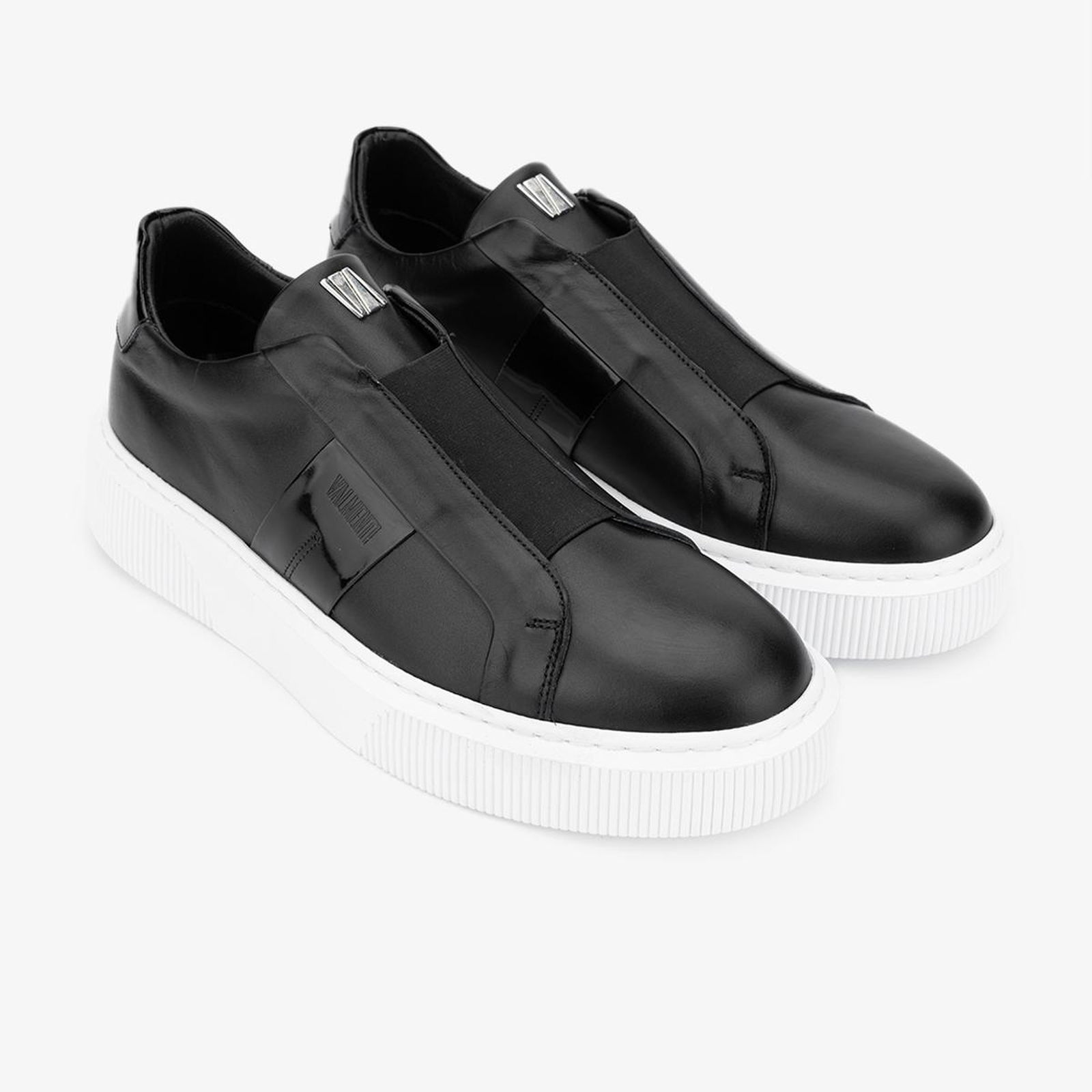Valmenti Emma Erkek Siyah Rugan Hakiki Deri Sneakers & Spor Ayakkabı