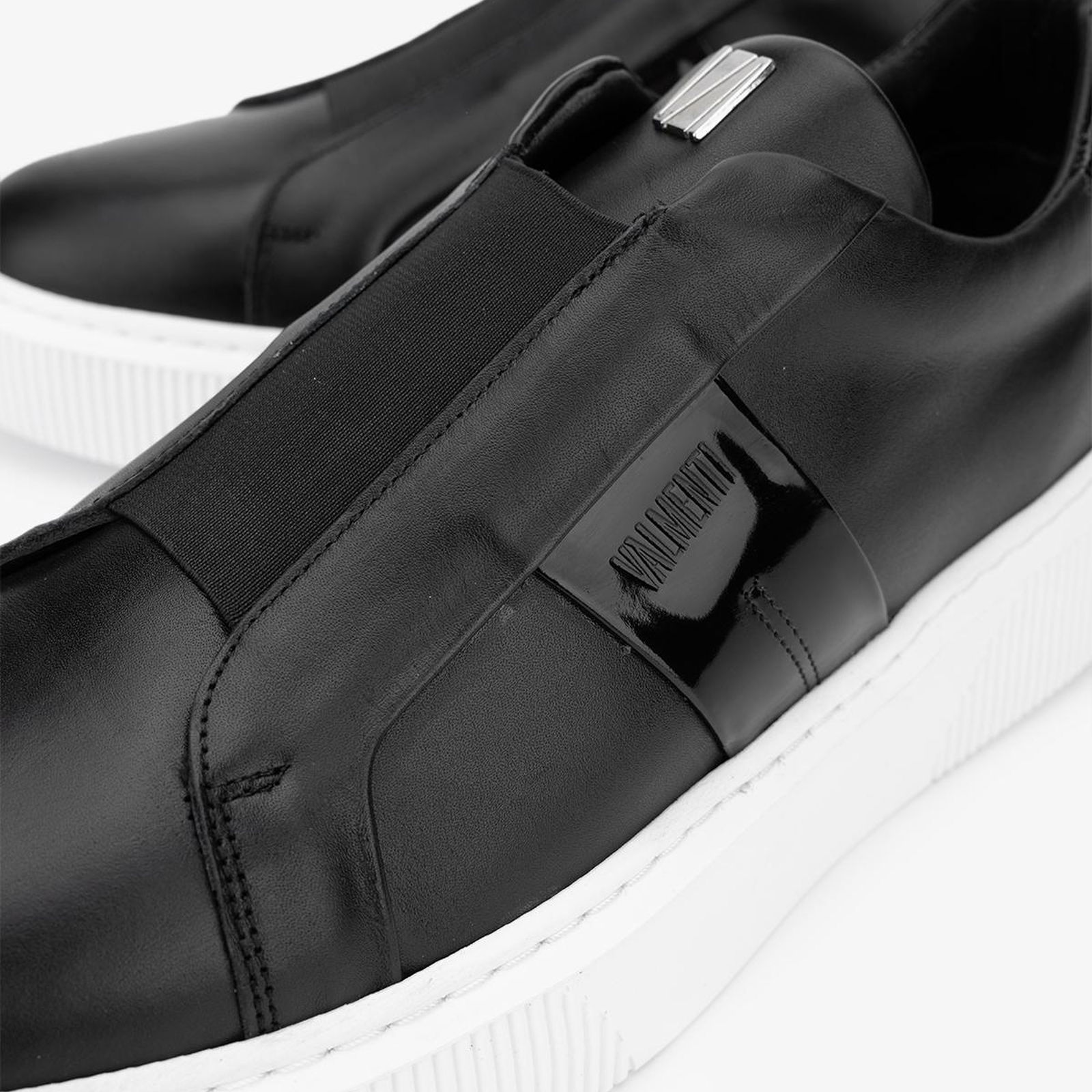 Valmenti Emma Erkek Siyah Rugan Hakiki Deri Sneakers & Spor Ayakkabı