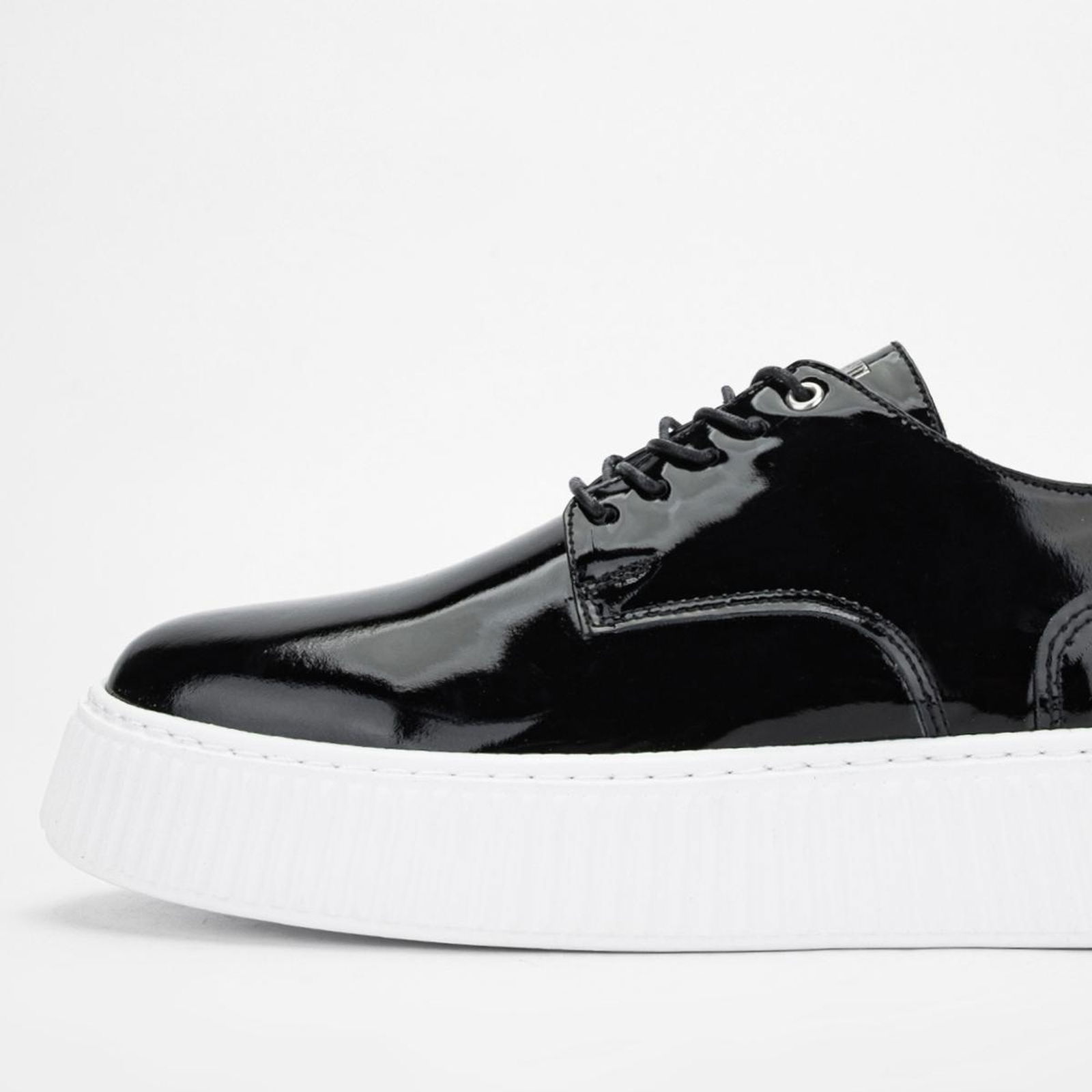 Valmenti Aden Erkek Siyah Rugan Hakiki Deri Sneakers & Spor Ayakkabı