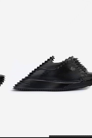  Valmenti Erkek Hakiki Deri Siyah Sneakers & Spor Ayakkabı