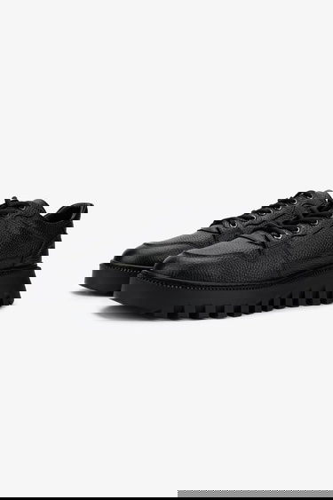  Valmenti Erkek Hakiki Deri Siyah Floter Sneakers & Spor Ayakkabı