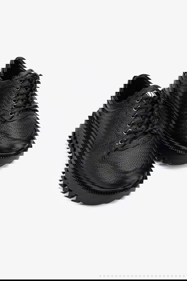  Valmenti Erkek Hakiki Deri Siyah Floter Sneakers & Spor Ayakkabı