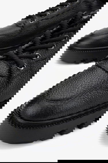  Valmenti Erkek Hakiki Deri Siyah Floter Sneakers & Spor Ayakkabı