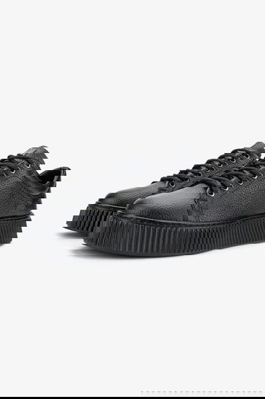  Valmenti Erkek Hakiki Deri Siyah Floter Sneakers & Spor Ayakkabı